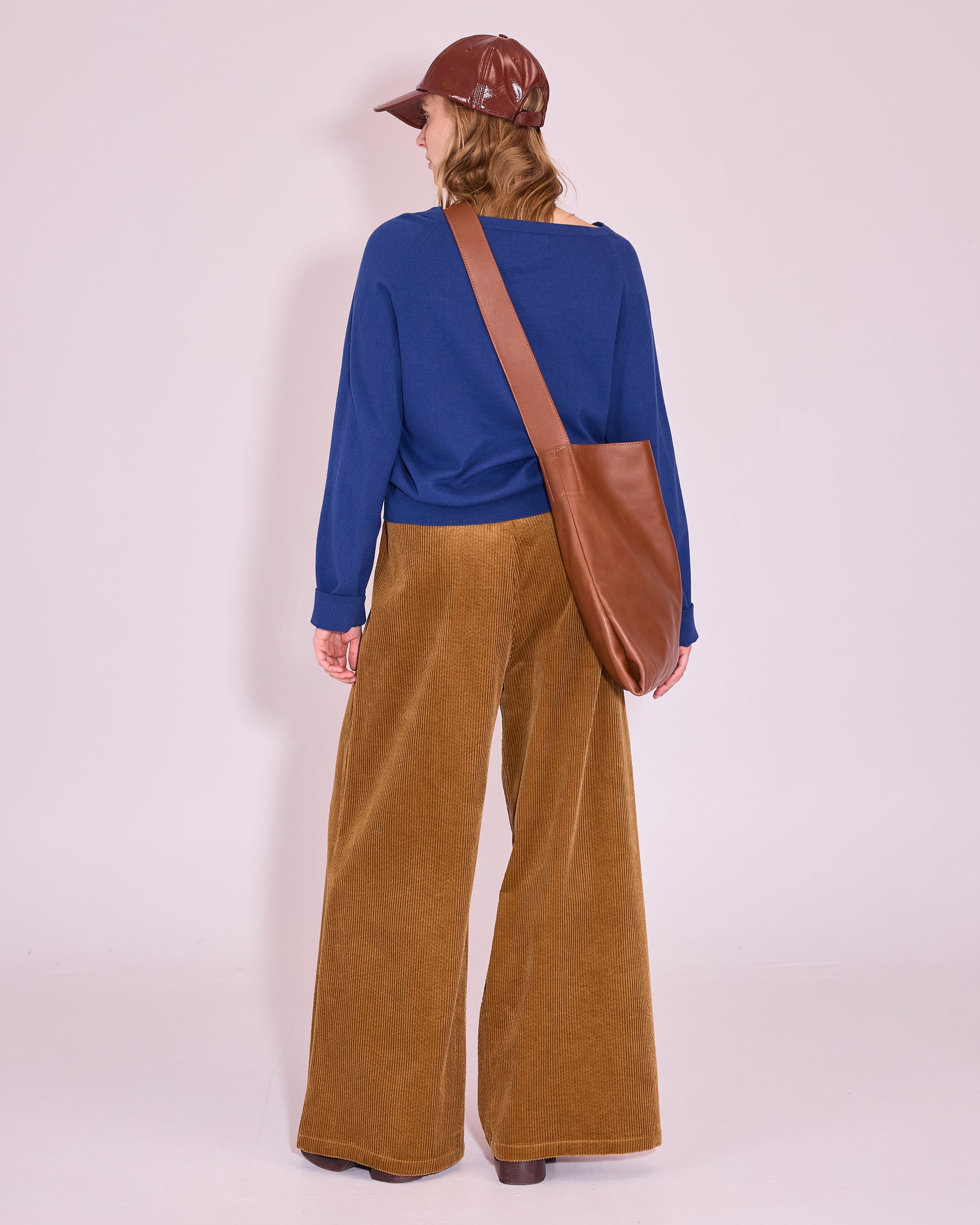 Honfleur knitted sweater in blue quartz