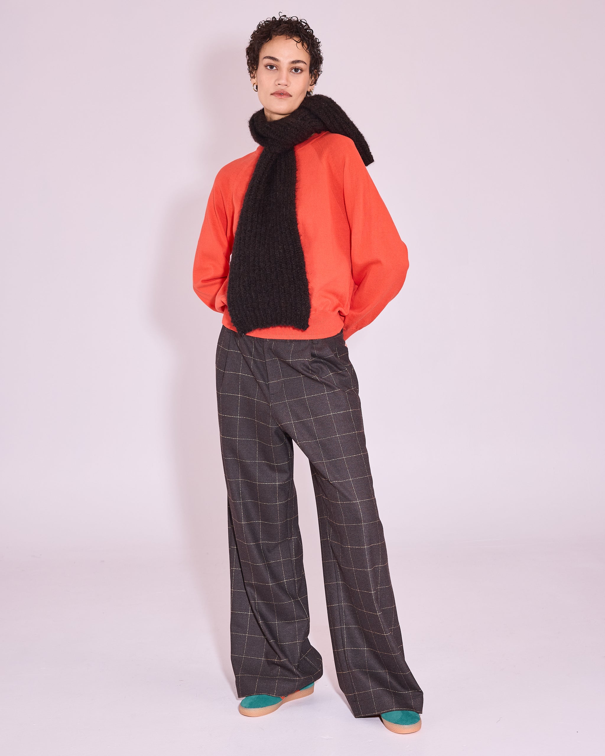 Java trui in mandarin red