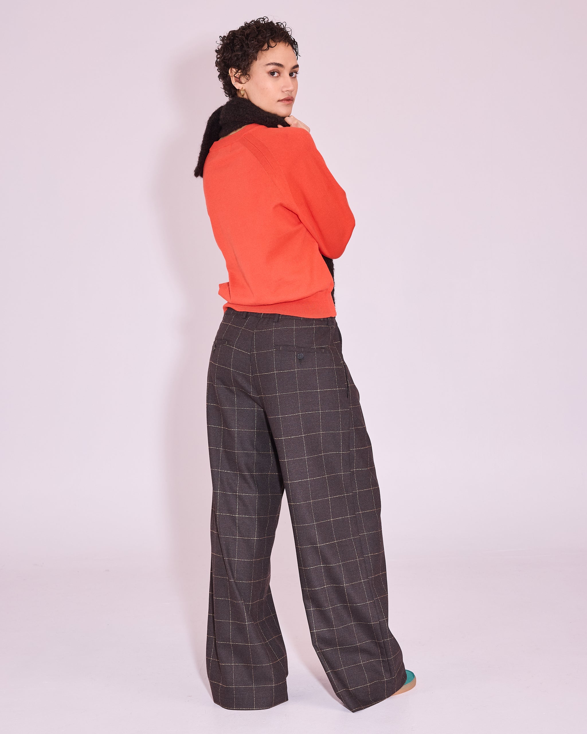 Java trui in mandarin red