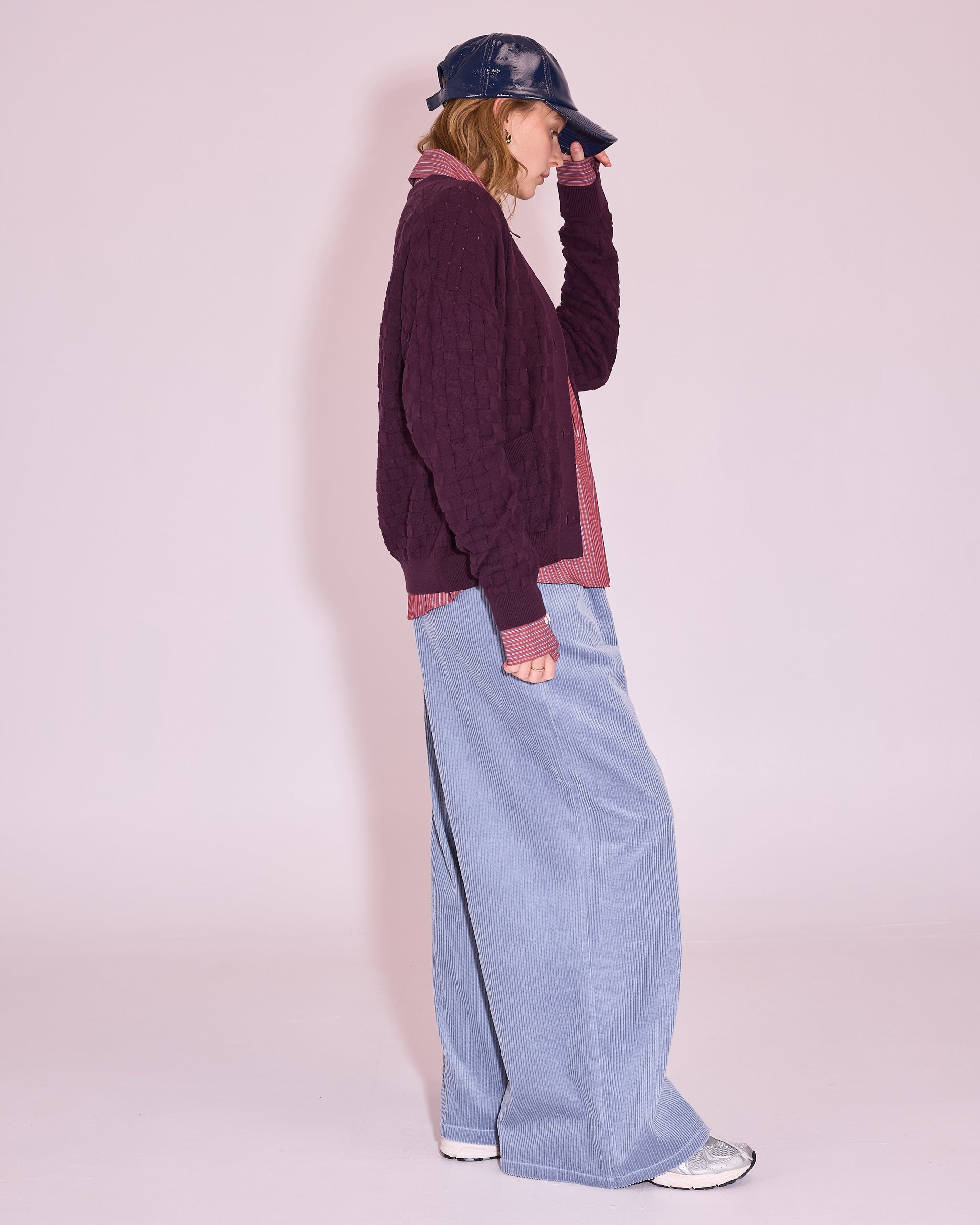 Jaffrey cardigan in plum