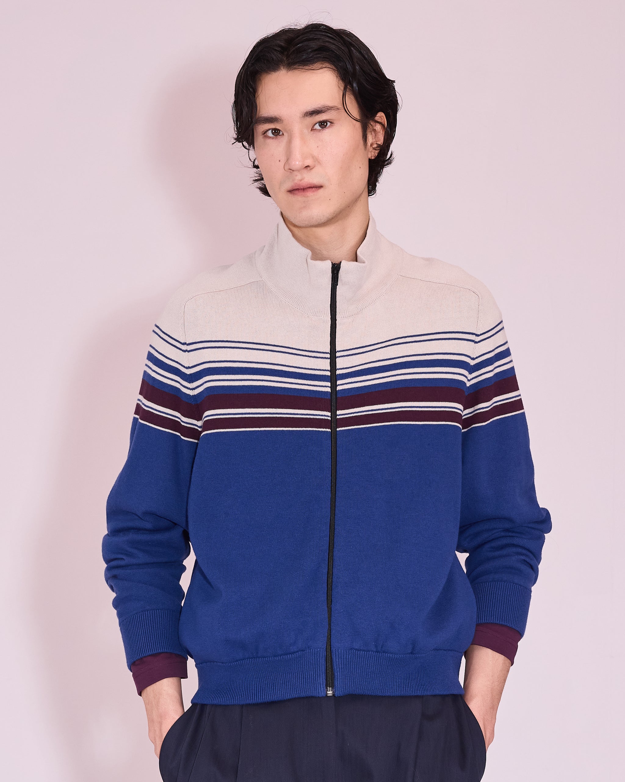 Jamestown vest in blue quartz / stone
