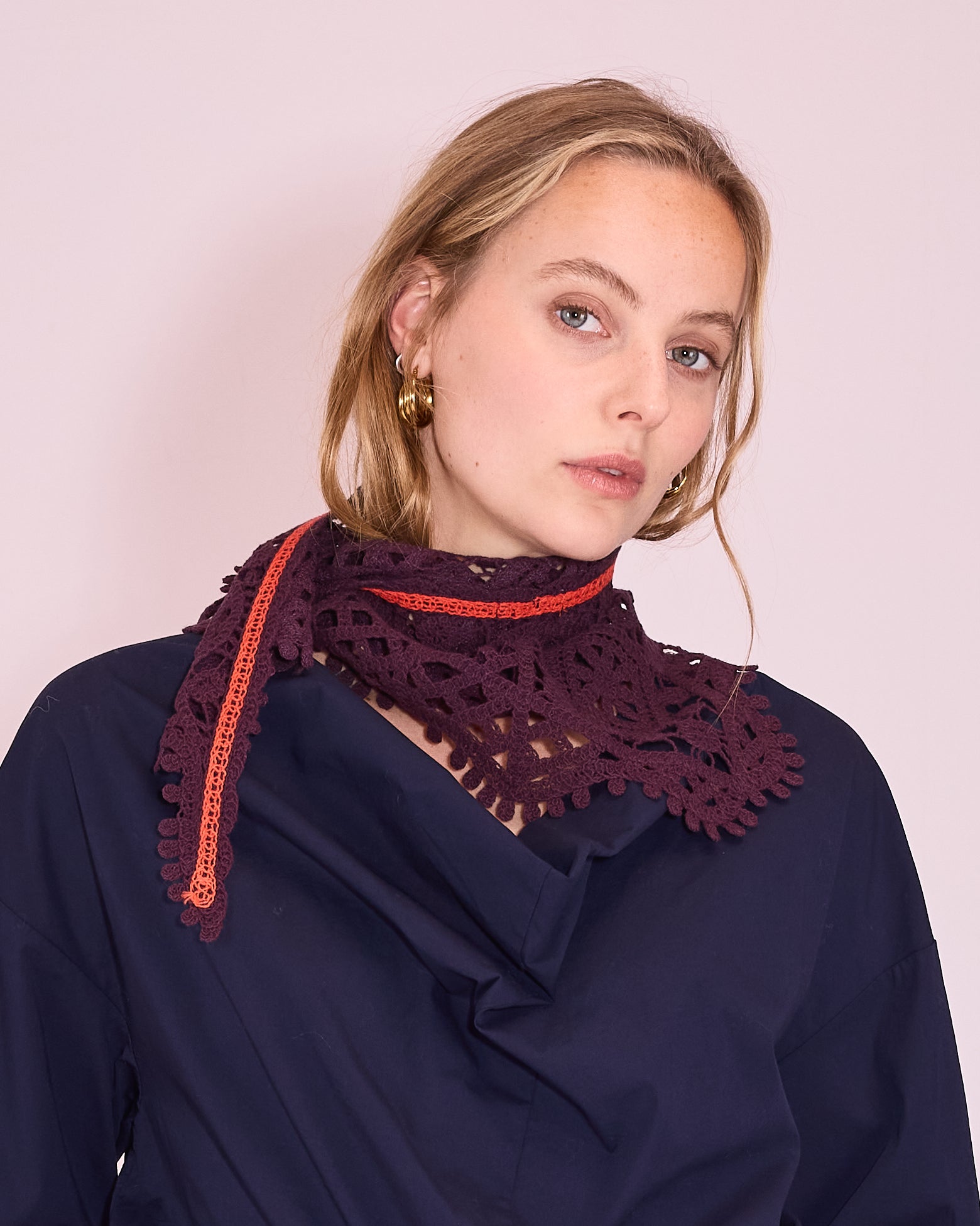 Jamalie sjaal in plum