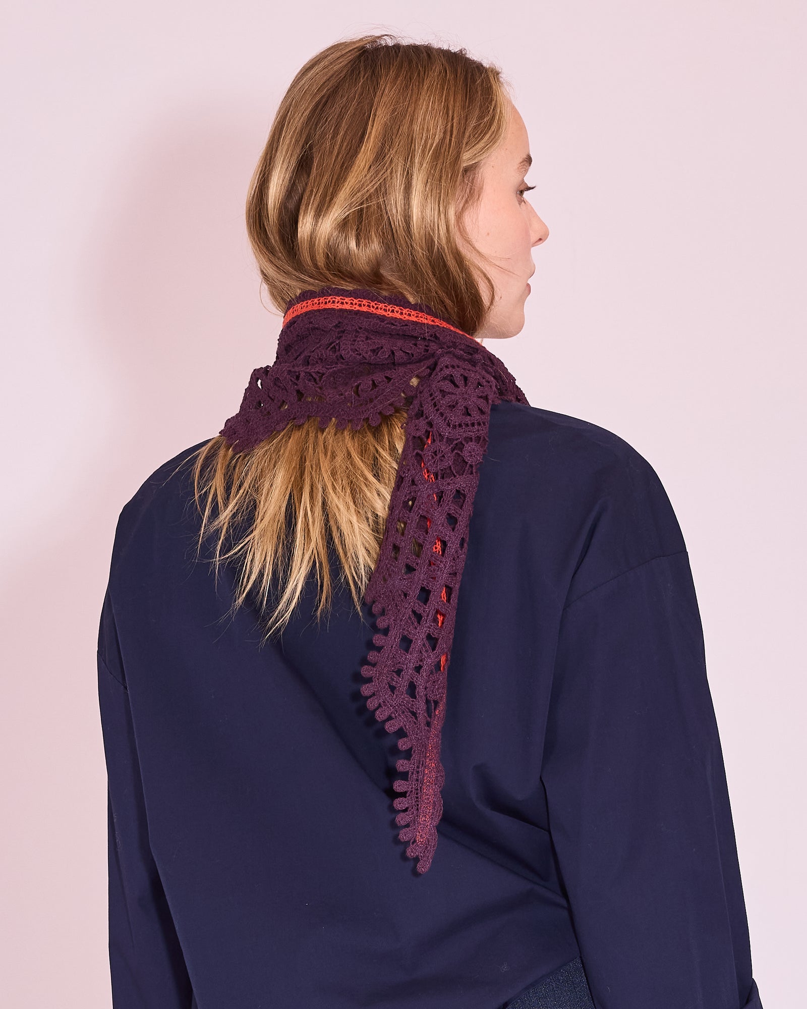 Jamalie sjaal in plum