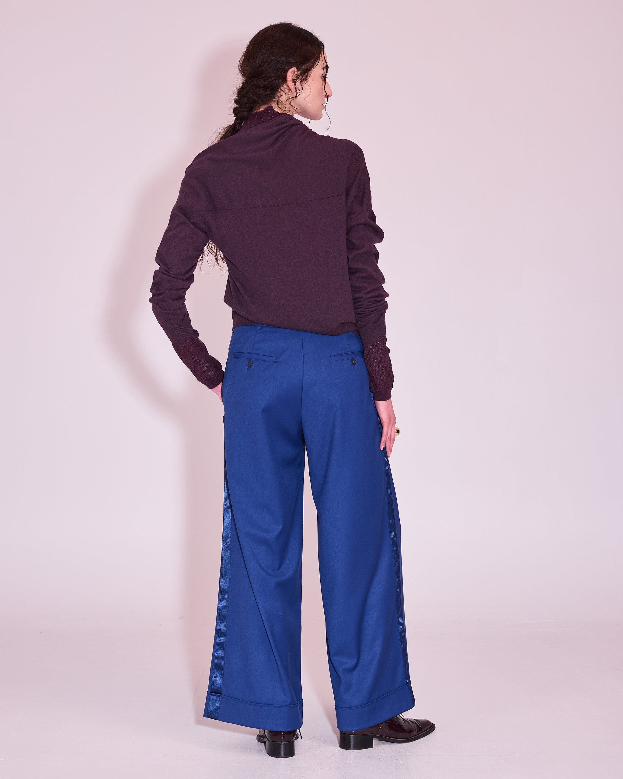 Jerez knitted sweater in grape