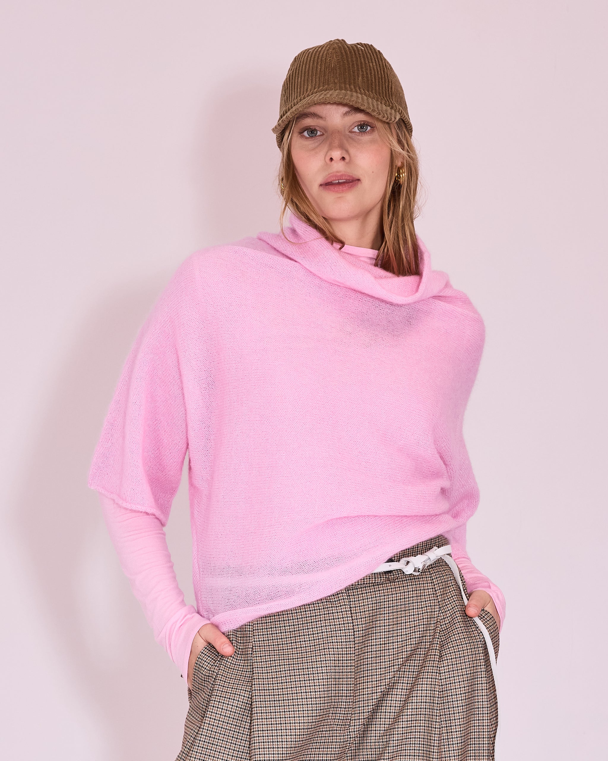Jinan trui in soft pink
