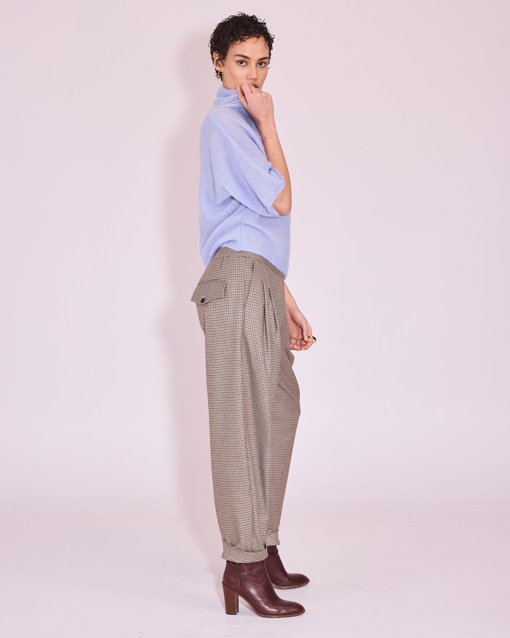 Jinan trui in soft lavender