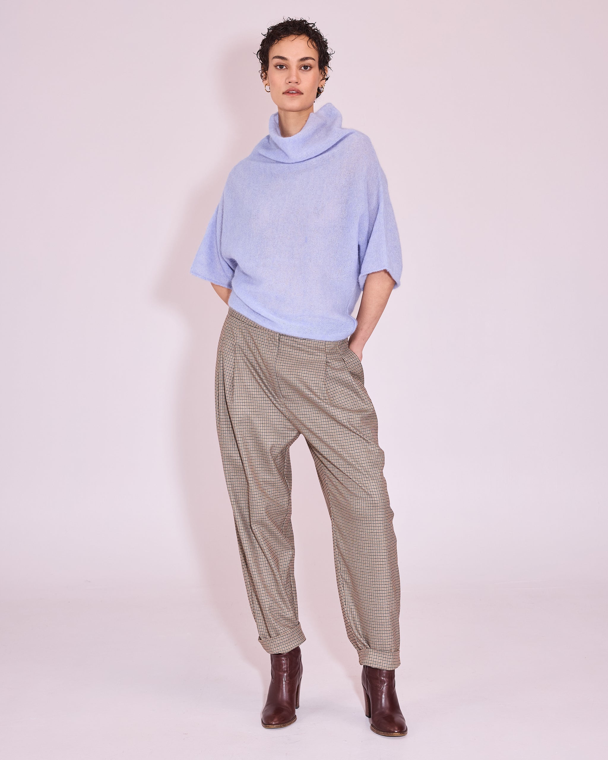Jinan trui in soft lavender