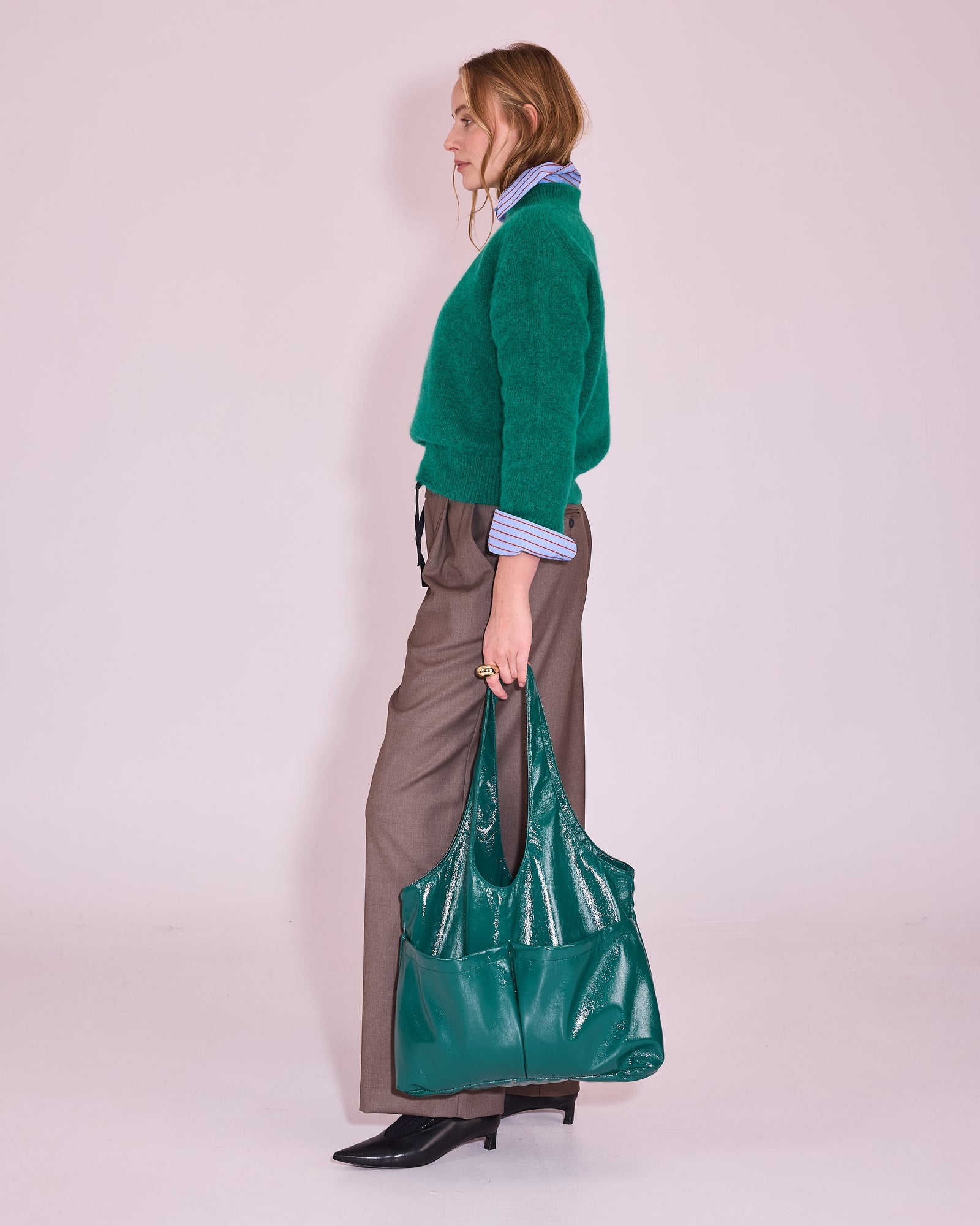 Juneau trui in emerald