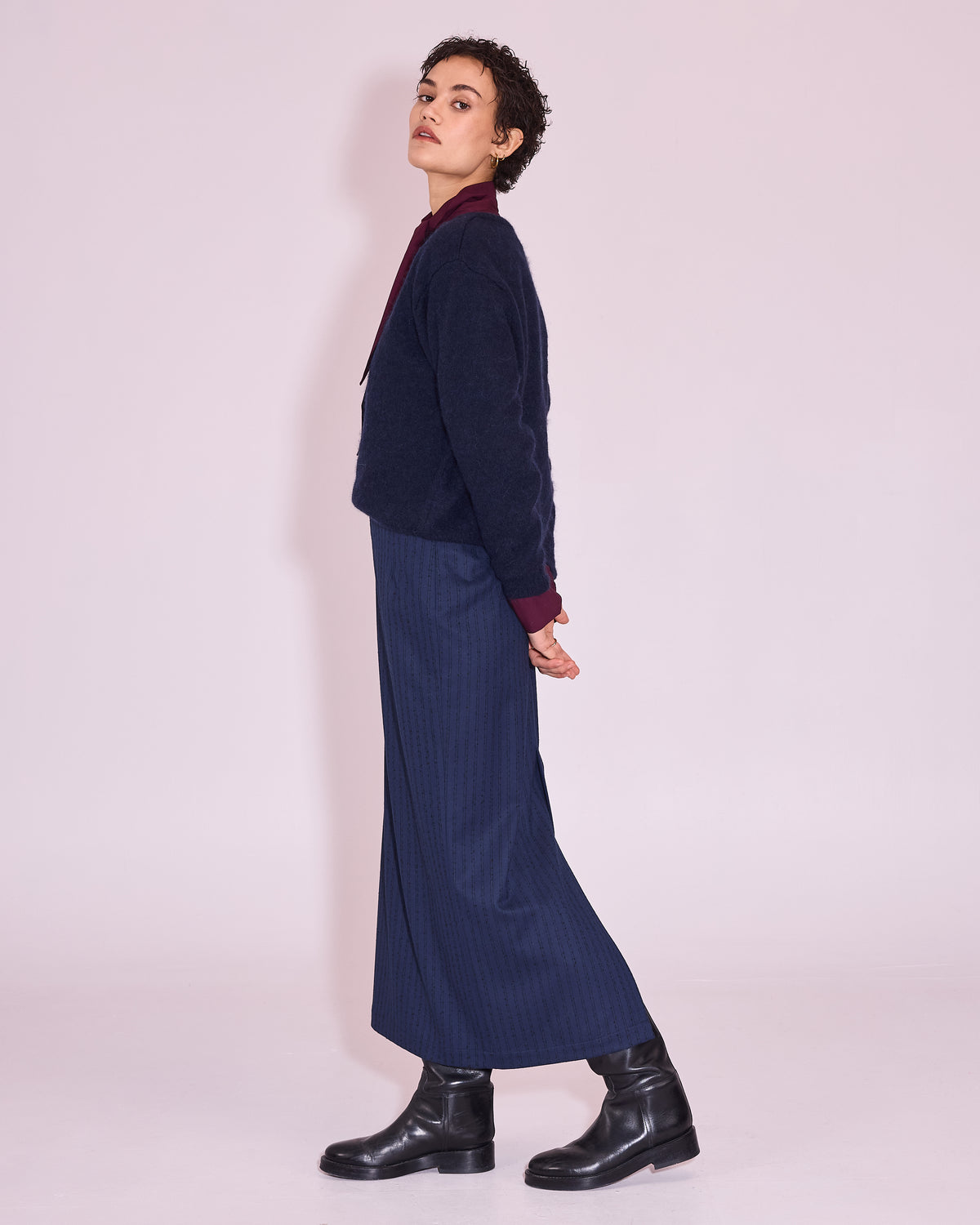 Jena trui in midnight blue