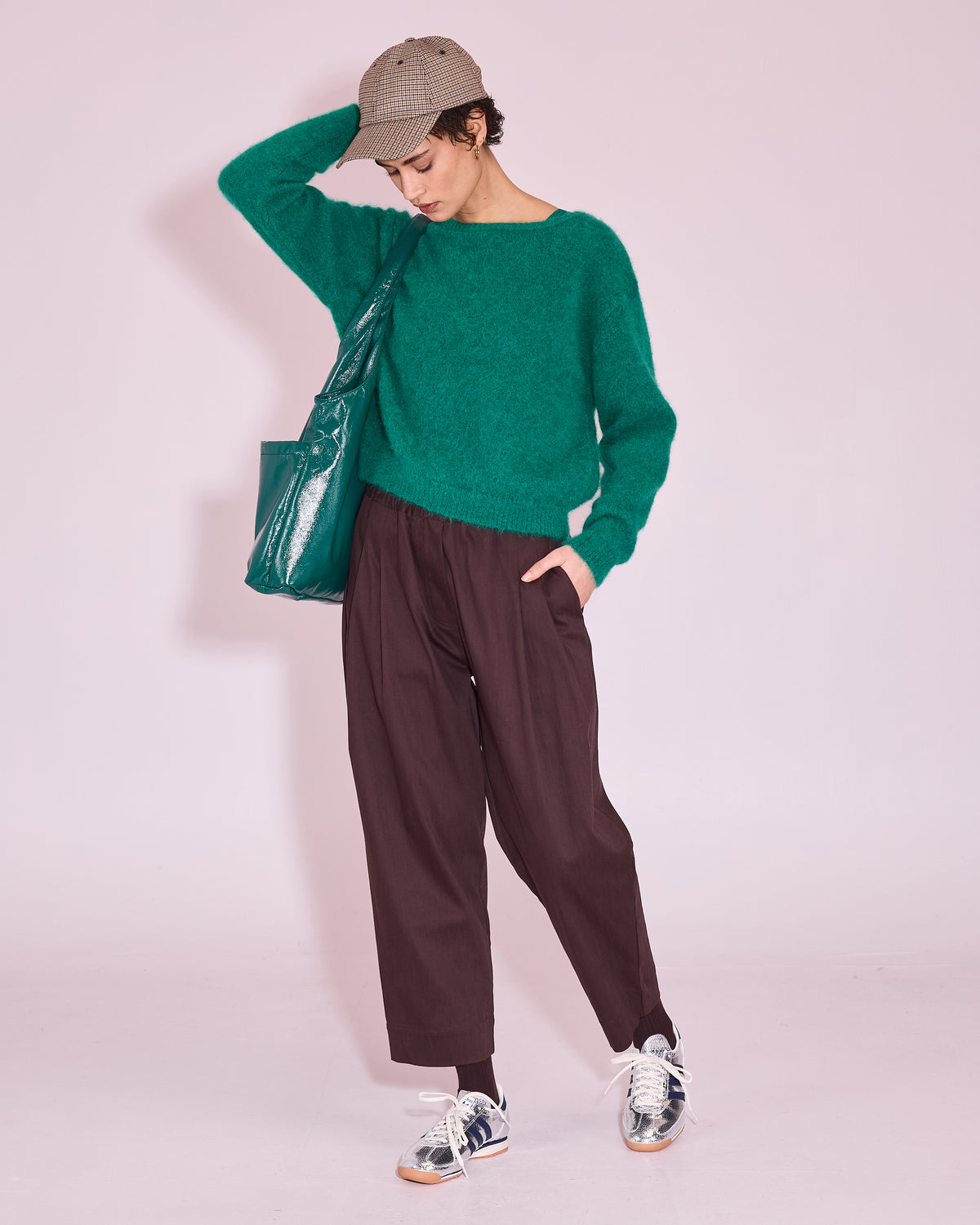 Jena trui in emerald