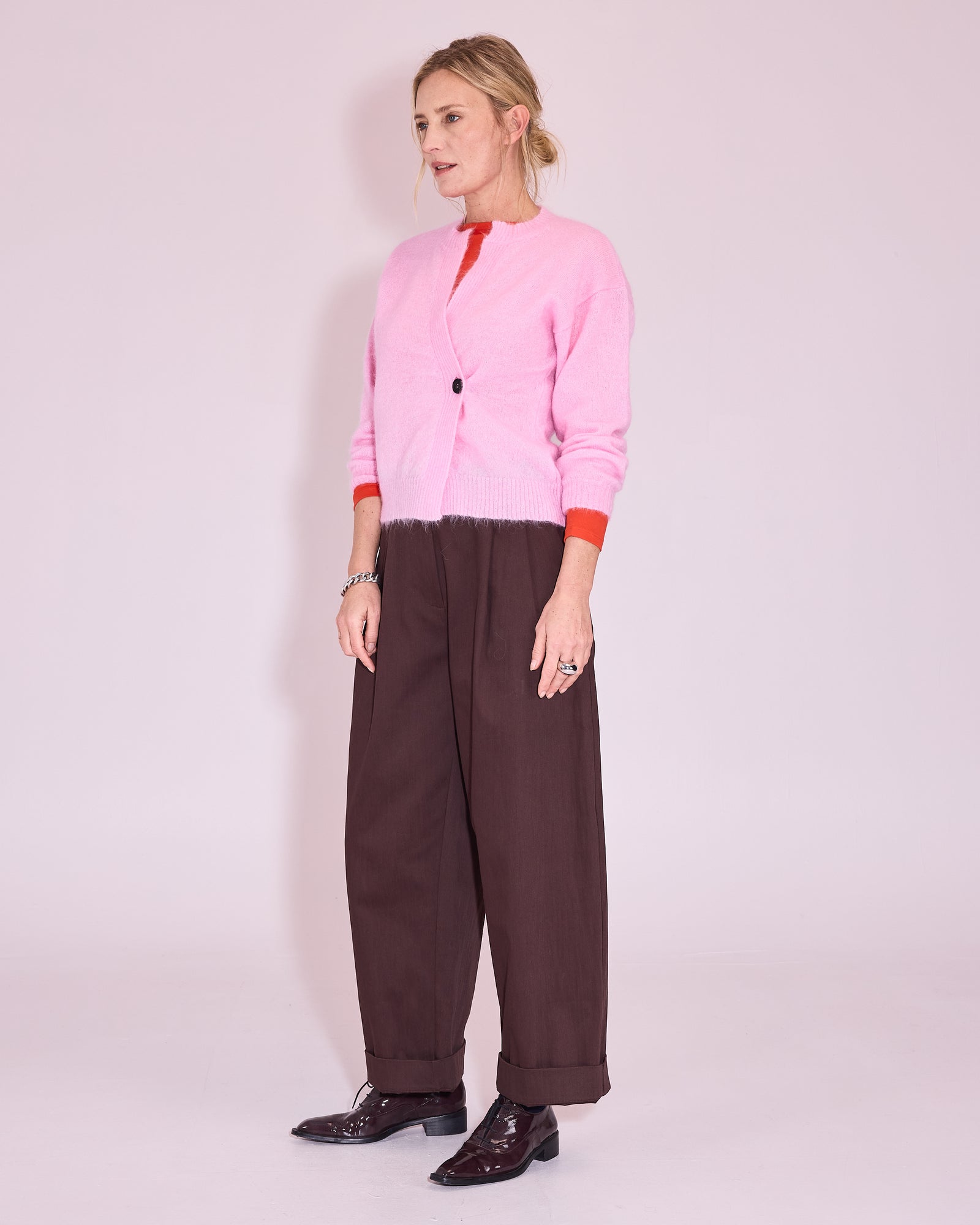 Jember cardigan in soft pink
