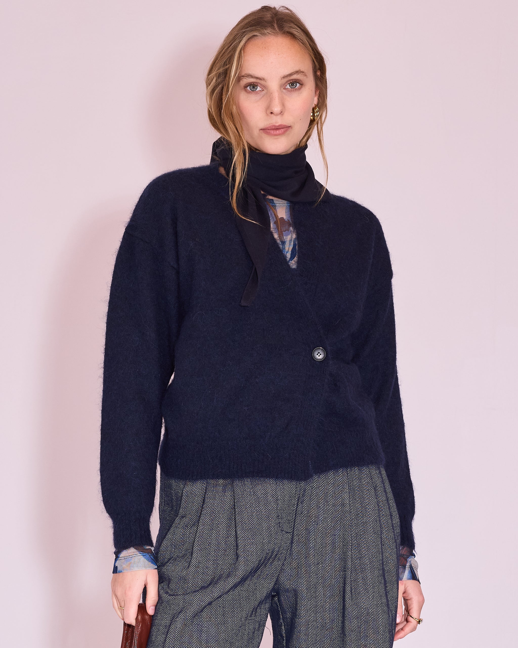 Jember cardigan in midnight blue