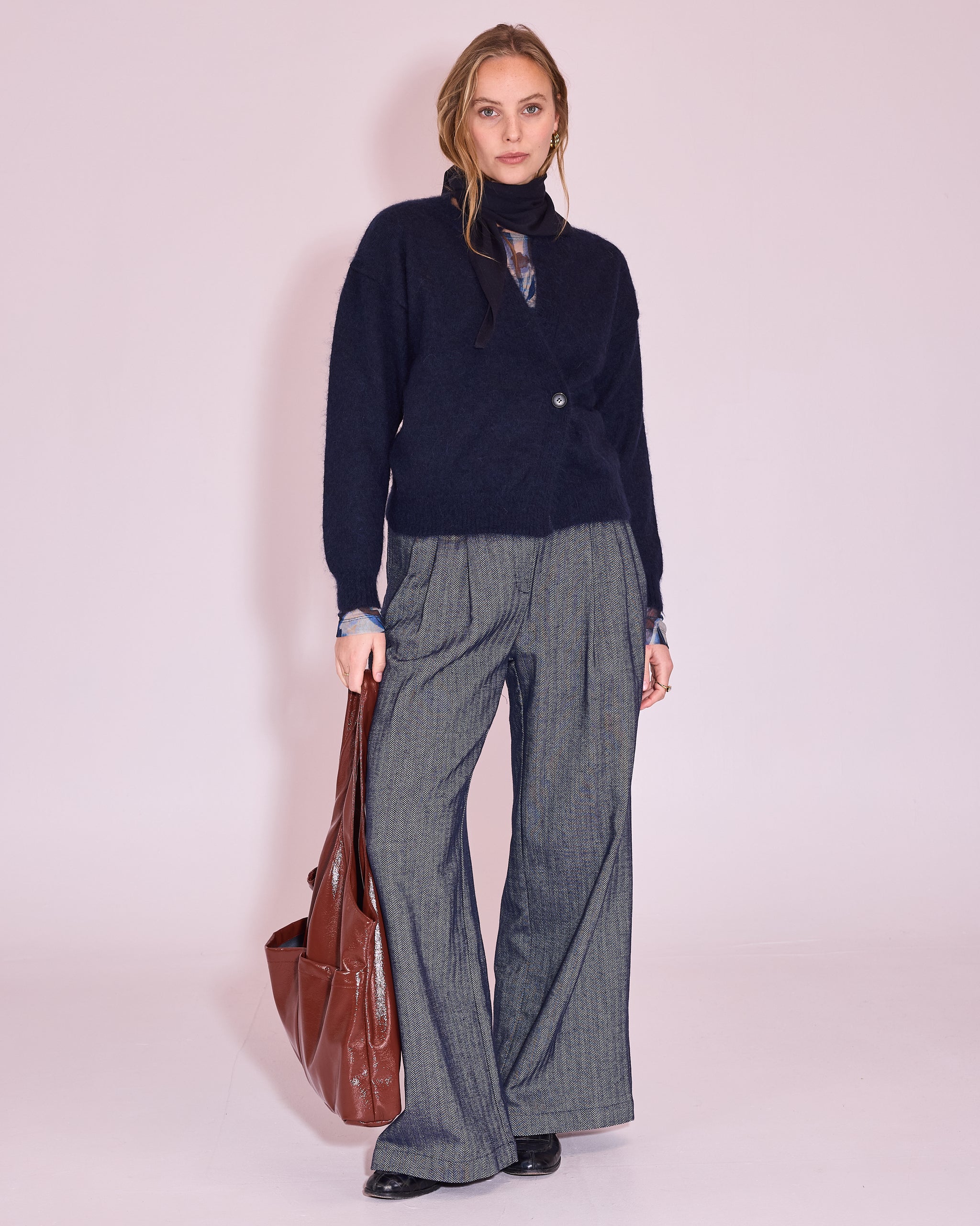 Jember cardigan in midnight blue