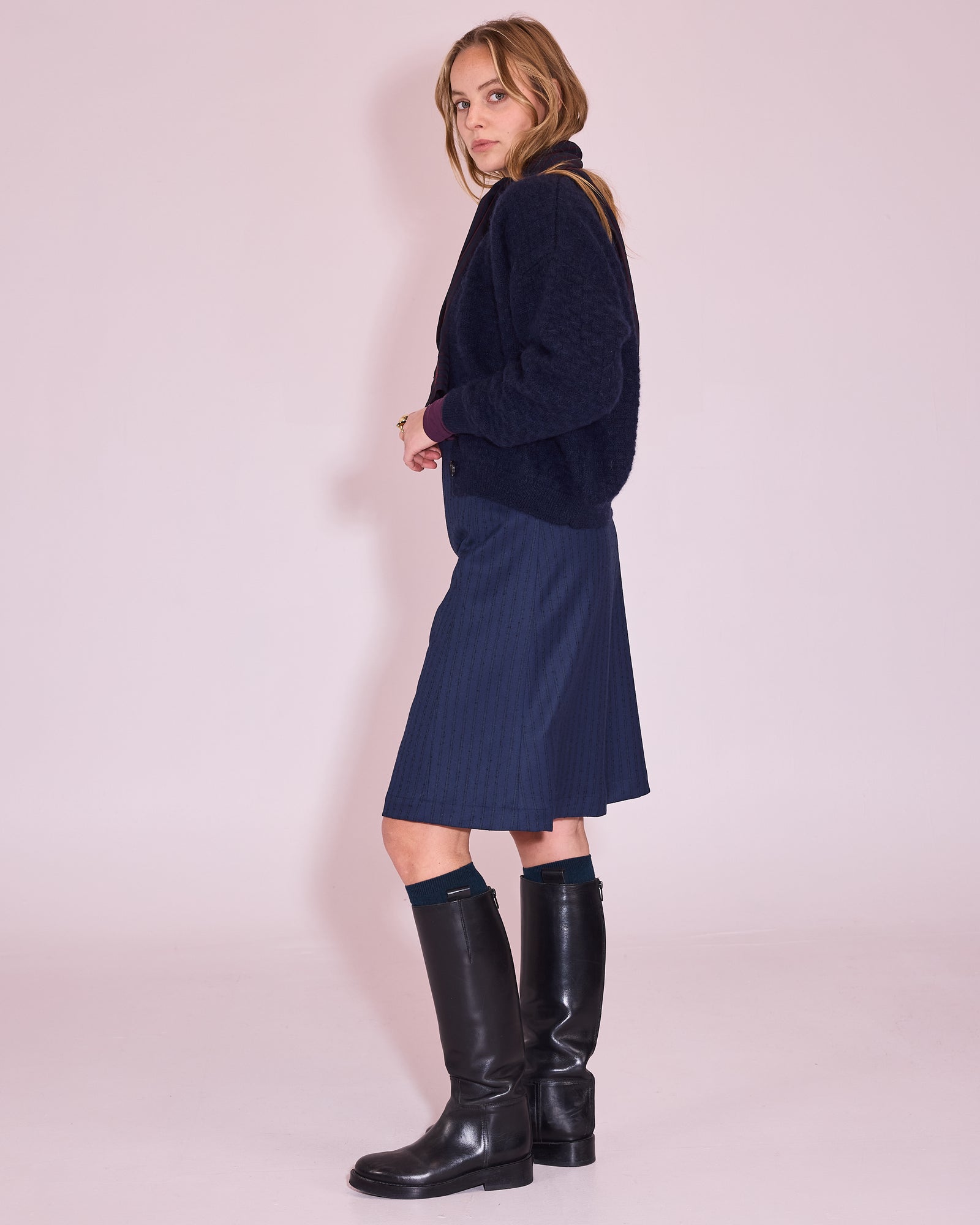 Jilin cardigan in midnight blue