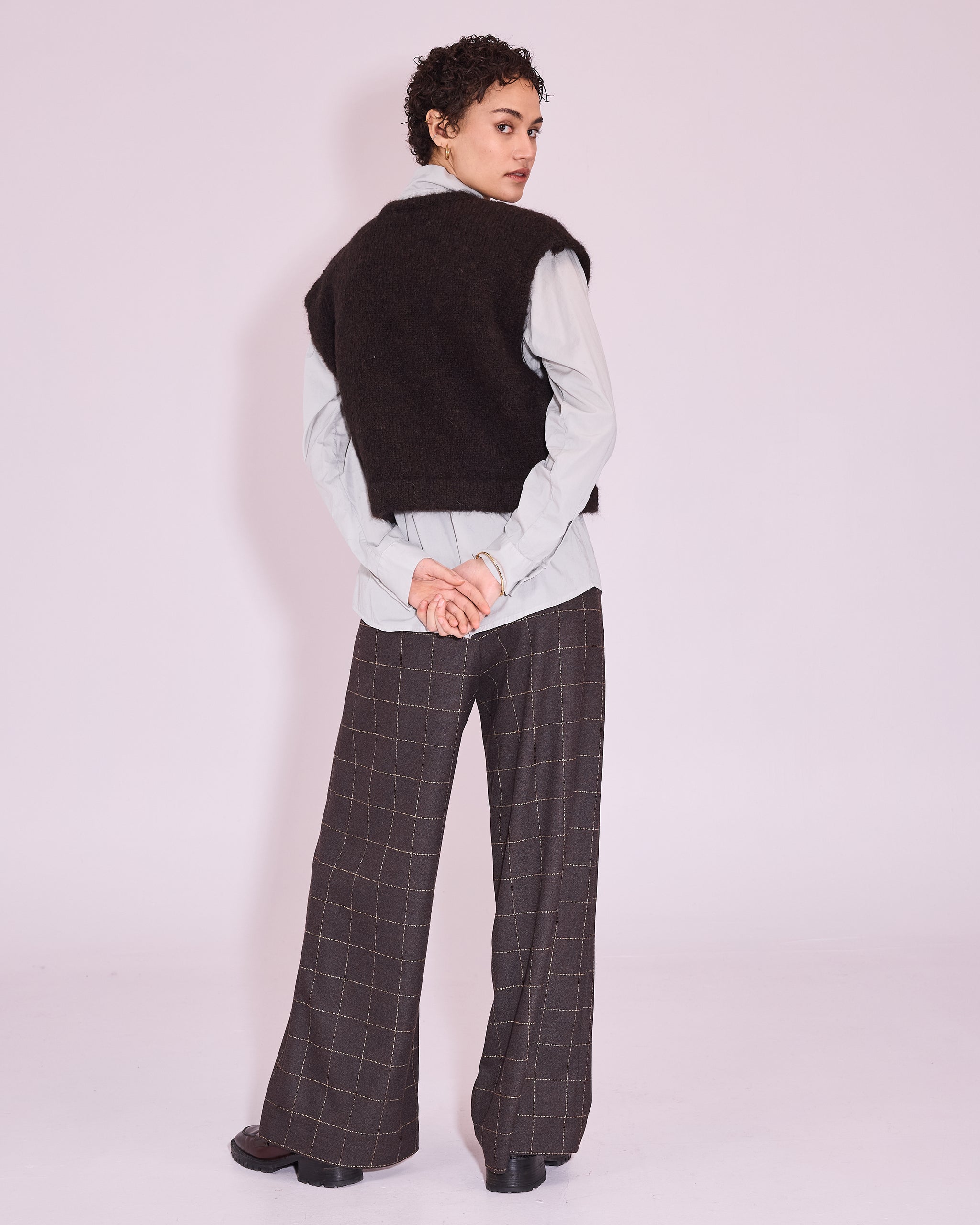 Jerba cardigan in black bean