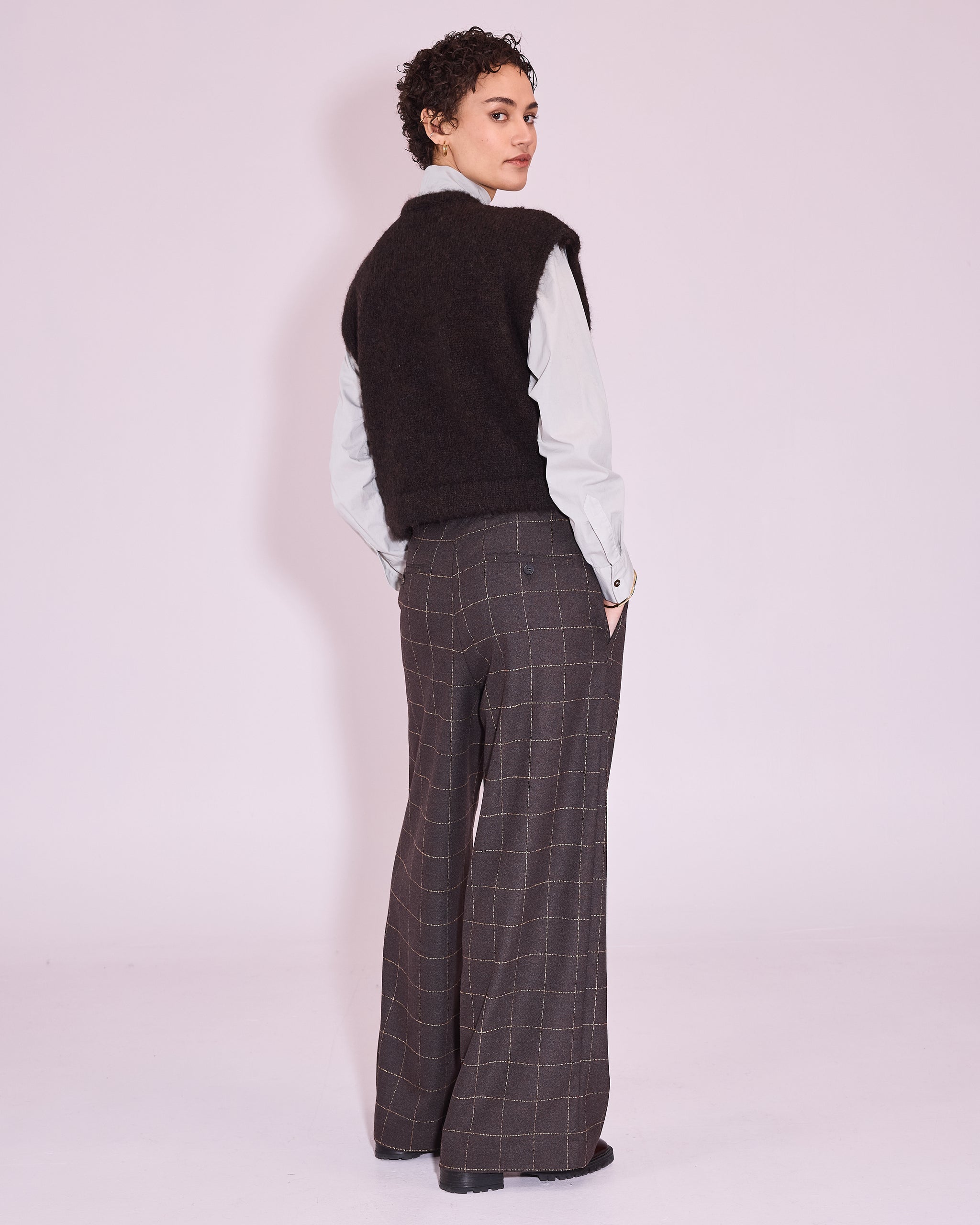 Jerba cardigan in black bean