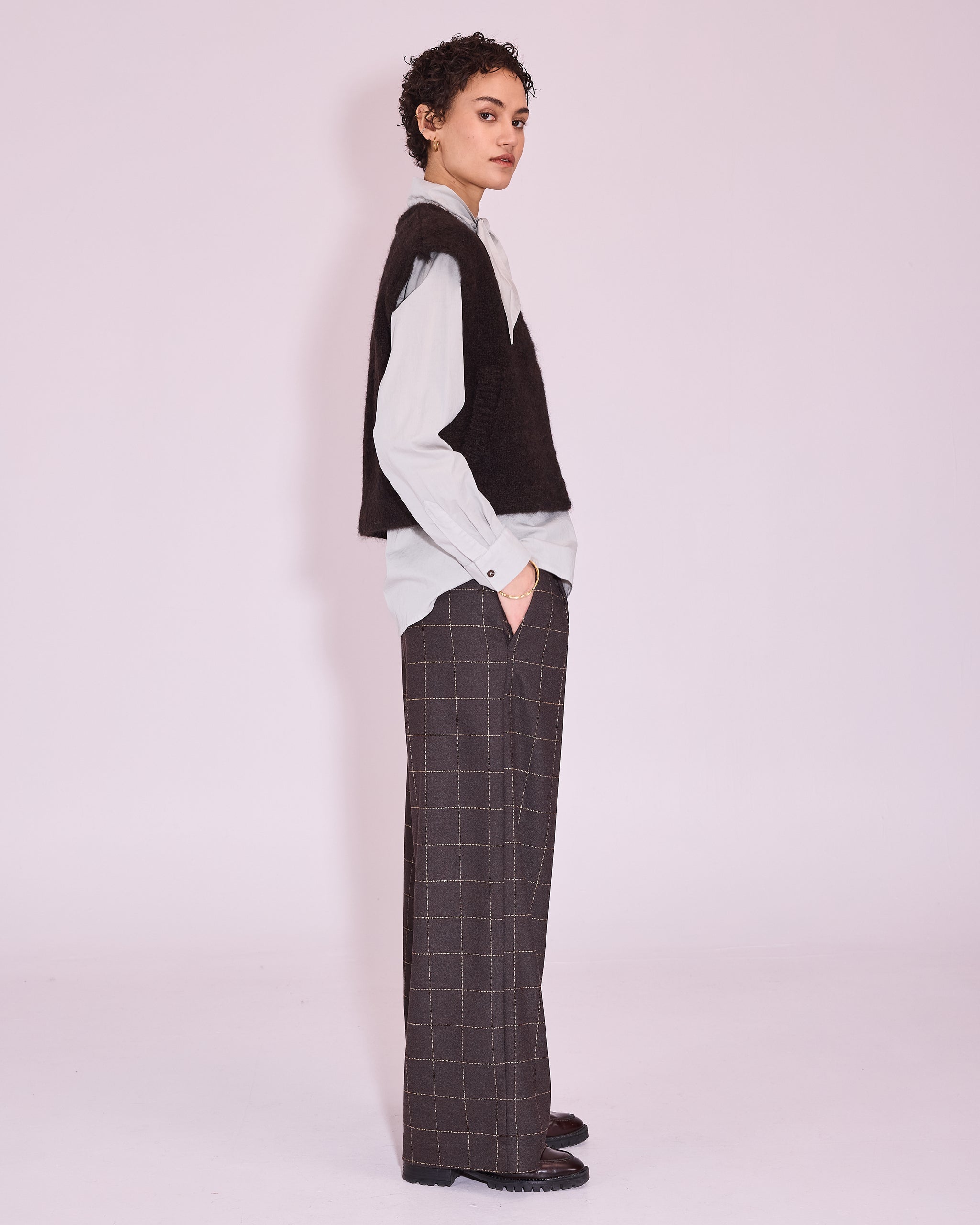 Jerba cardigan in black bean