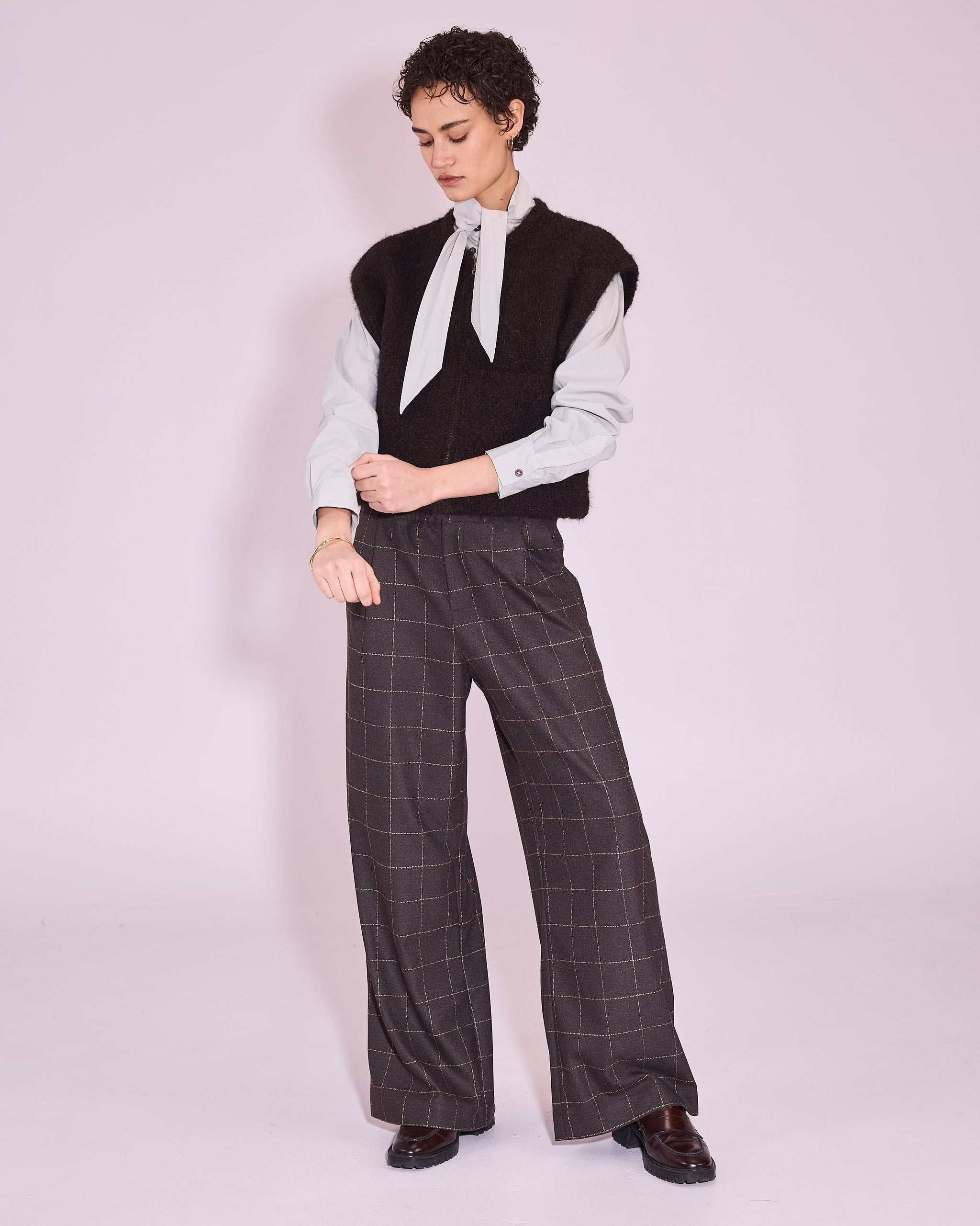 Jerba cardigan in black bean