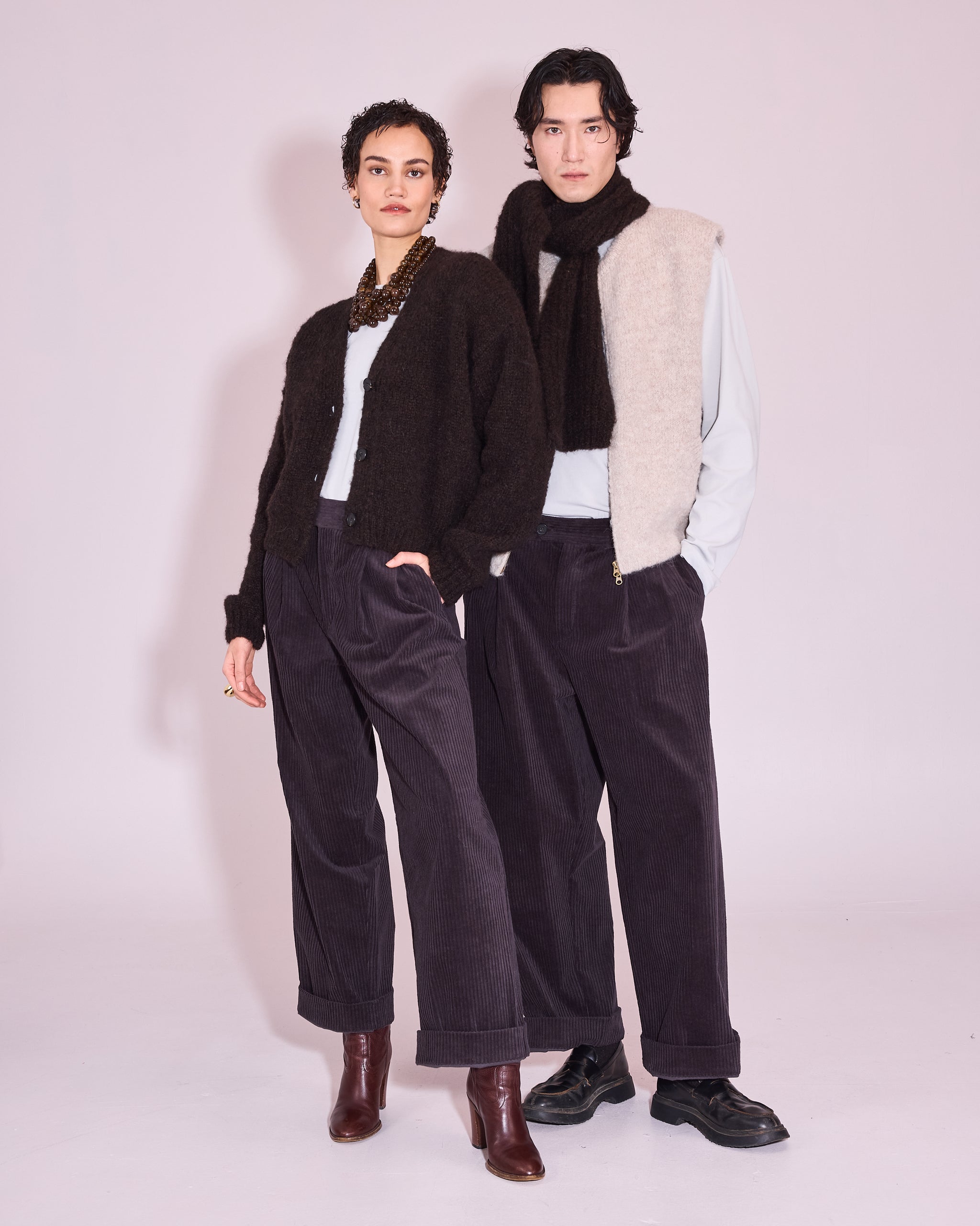 Jerba cardigan in black bean