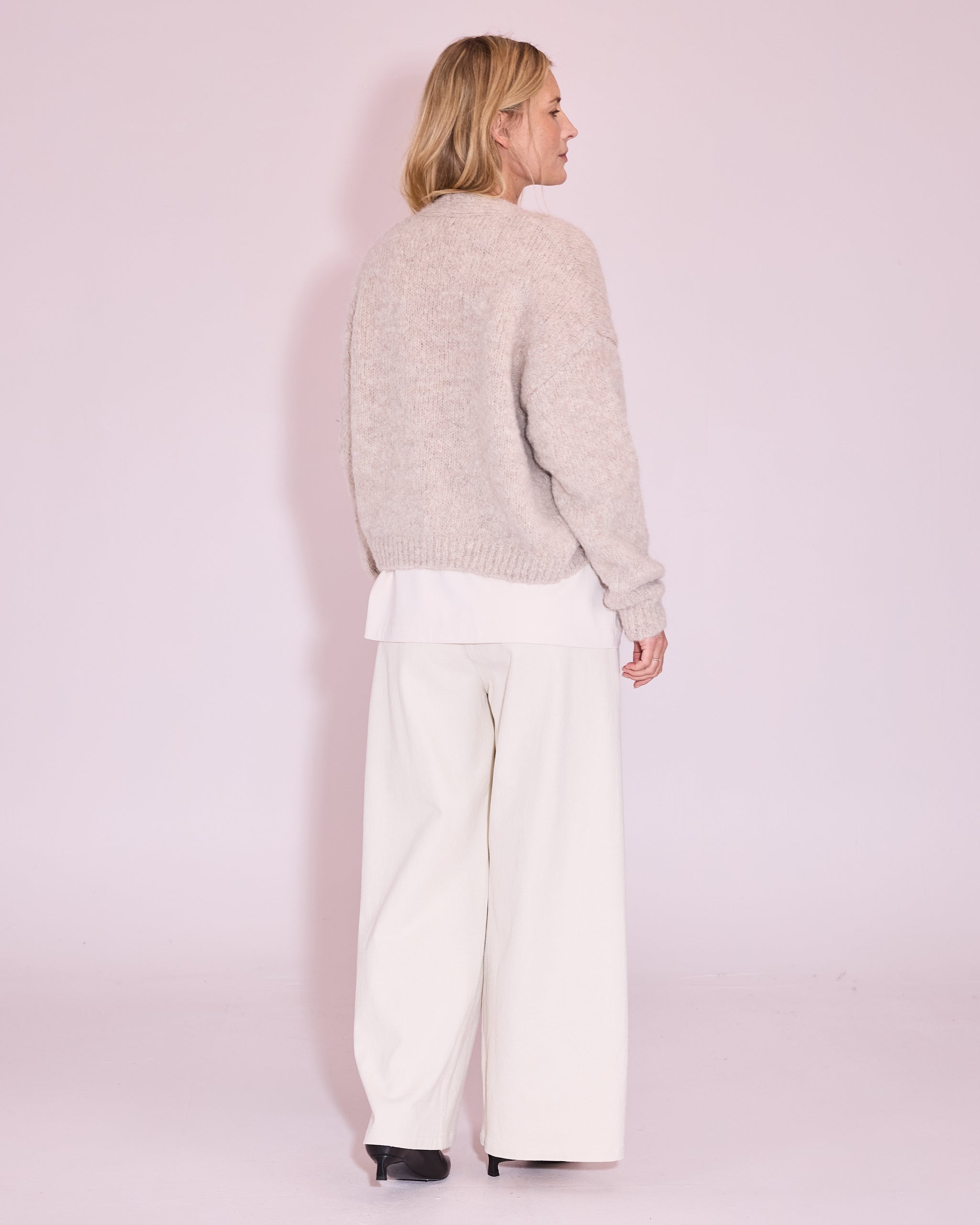 Jerba cardigan in stone