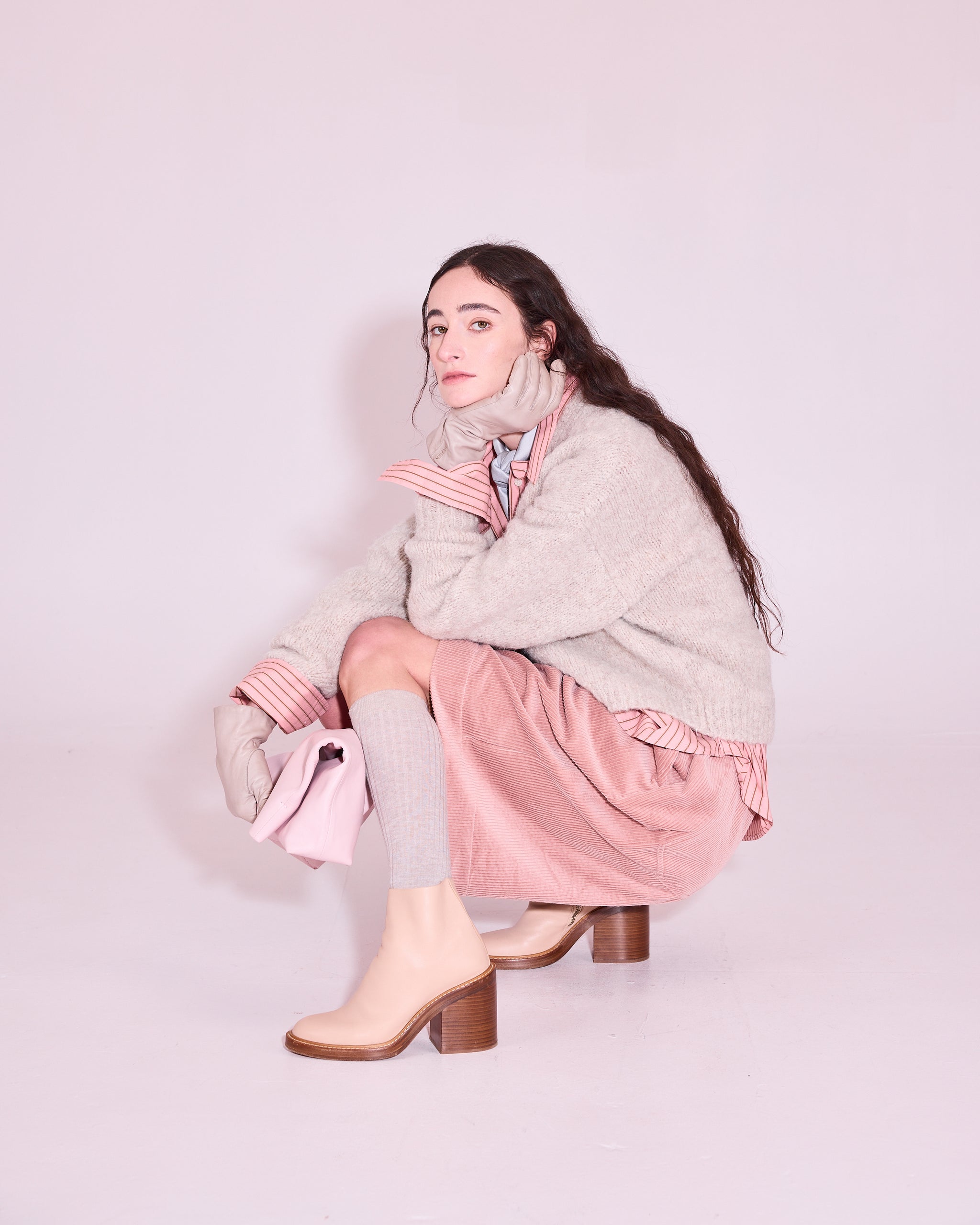 Jerba cardigan in stone