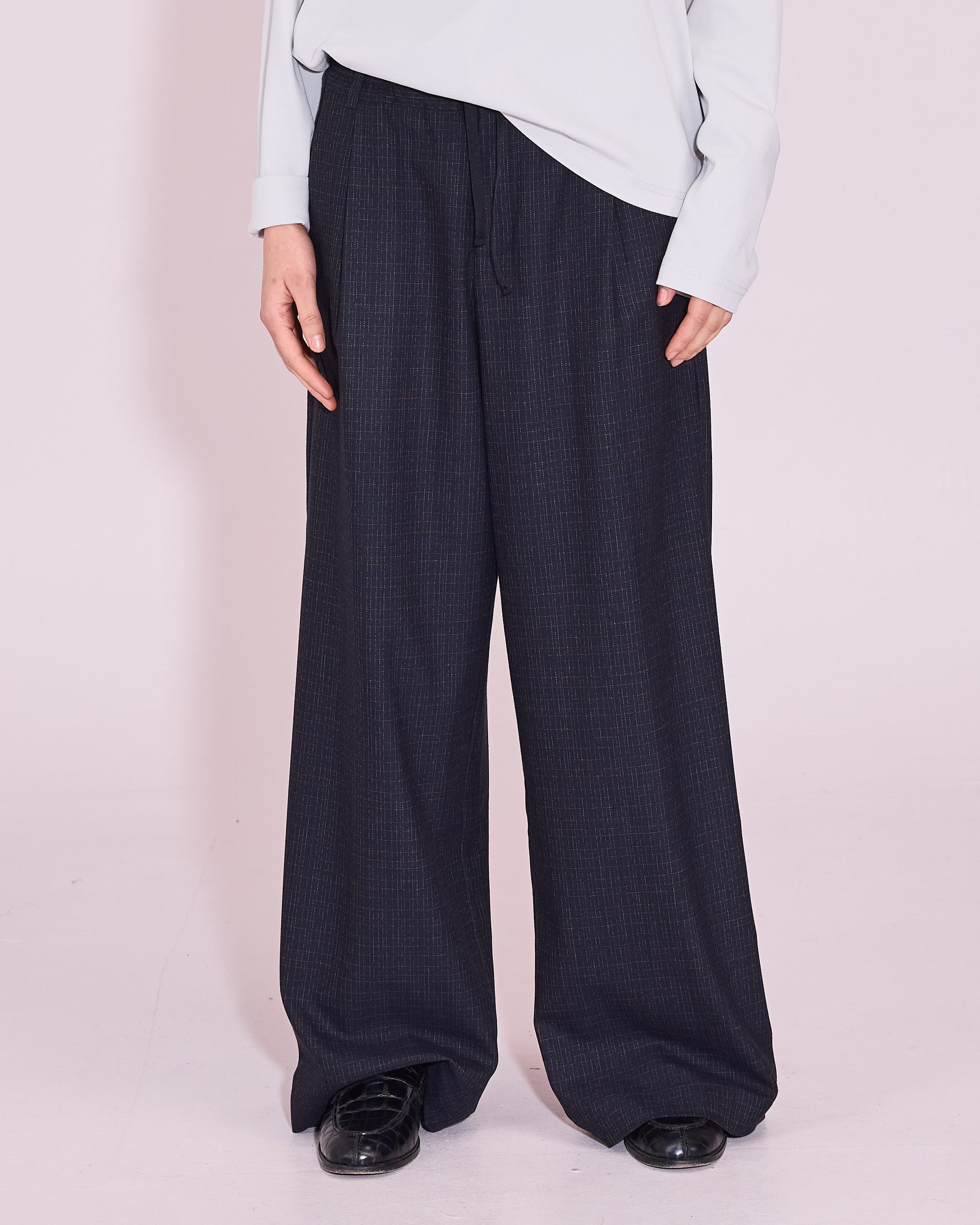 James broek in navy / multi checks