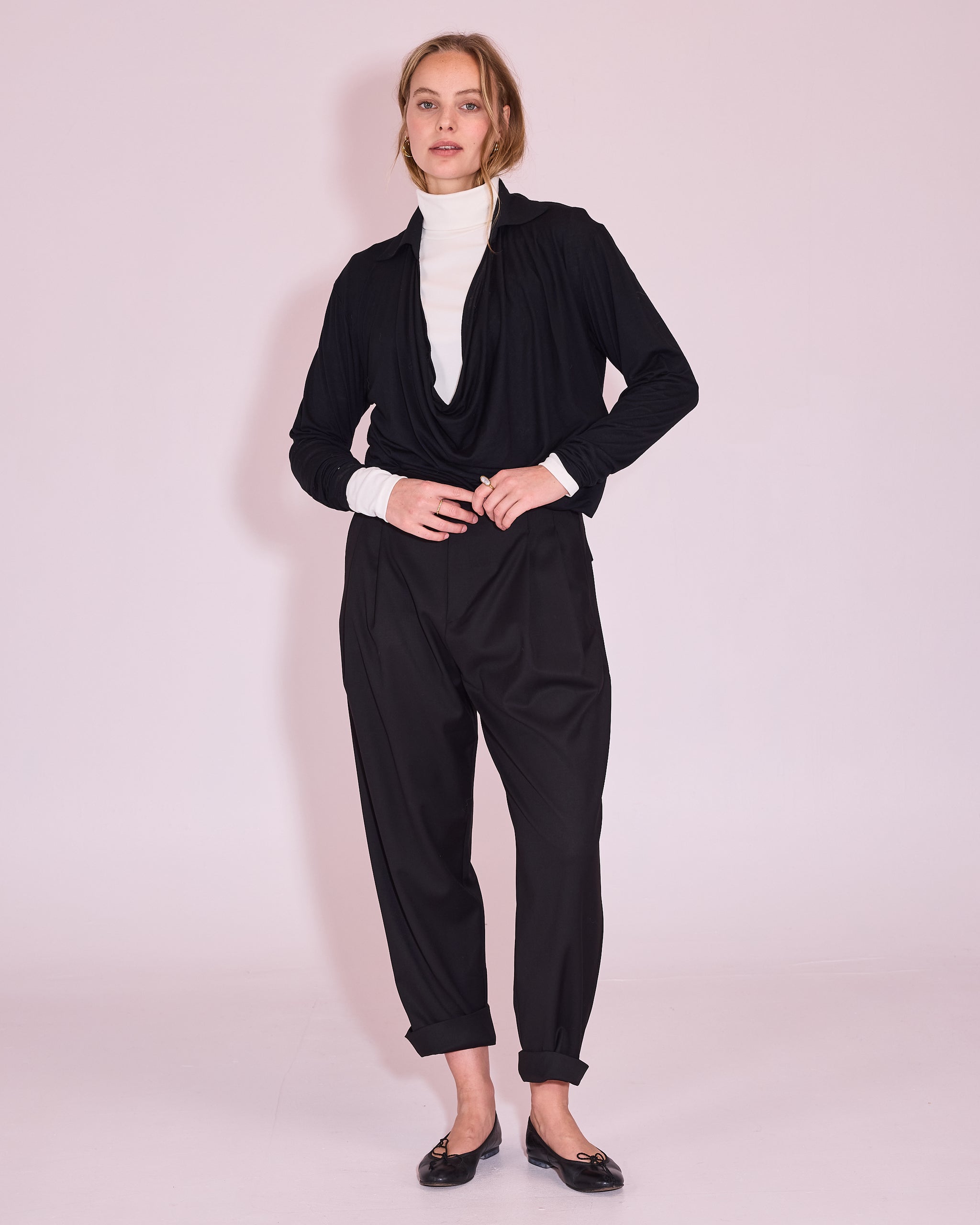 Jérome trousers in black