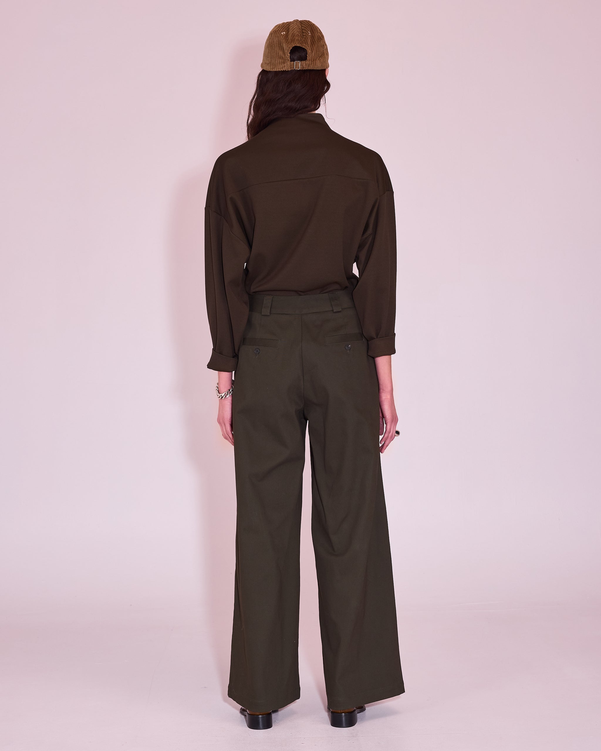 Zoella trousers in winter moss
