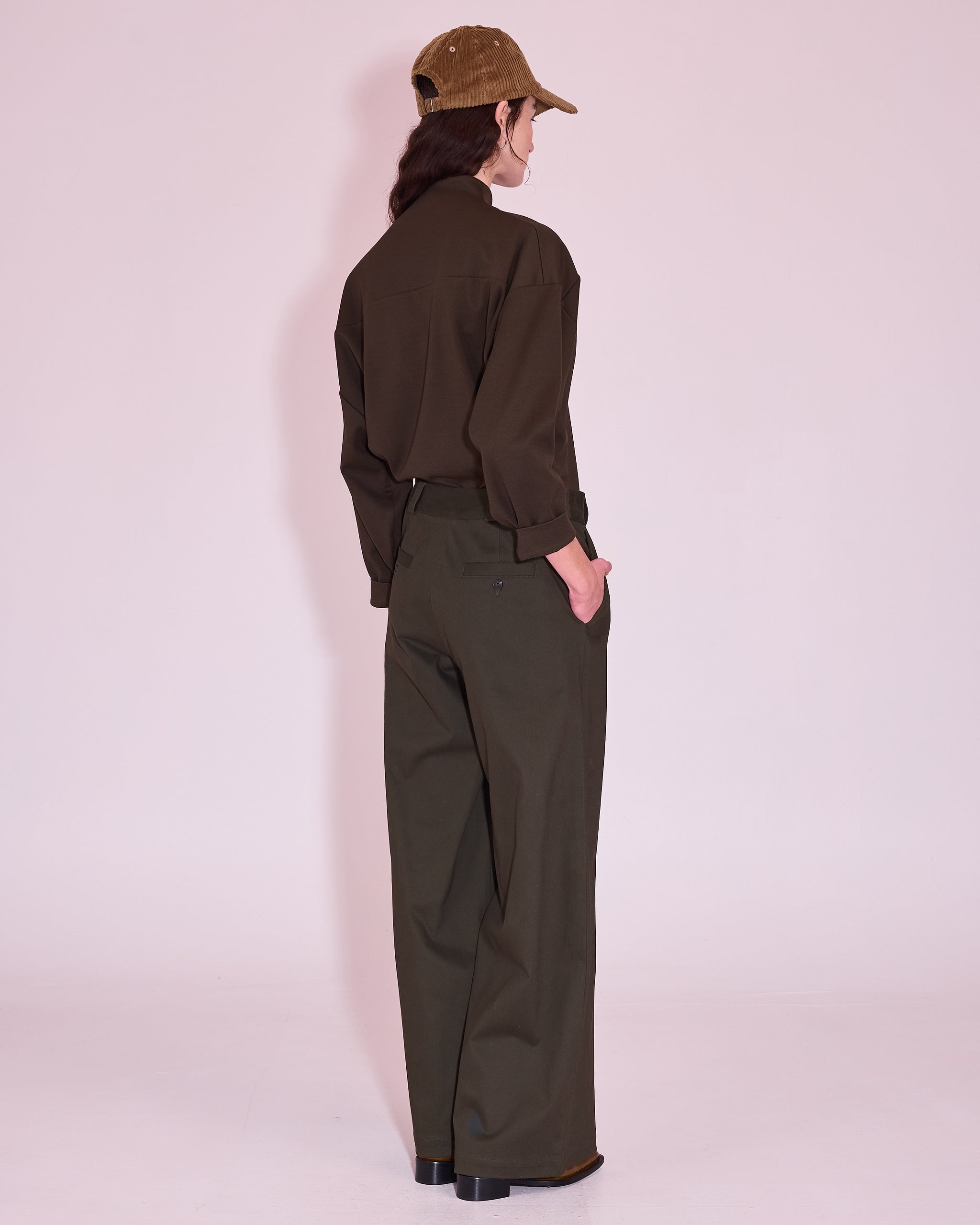 Zoella trousers in winter moss