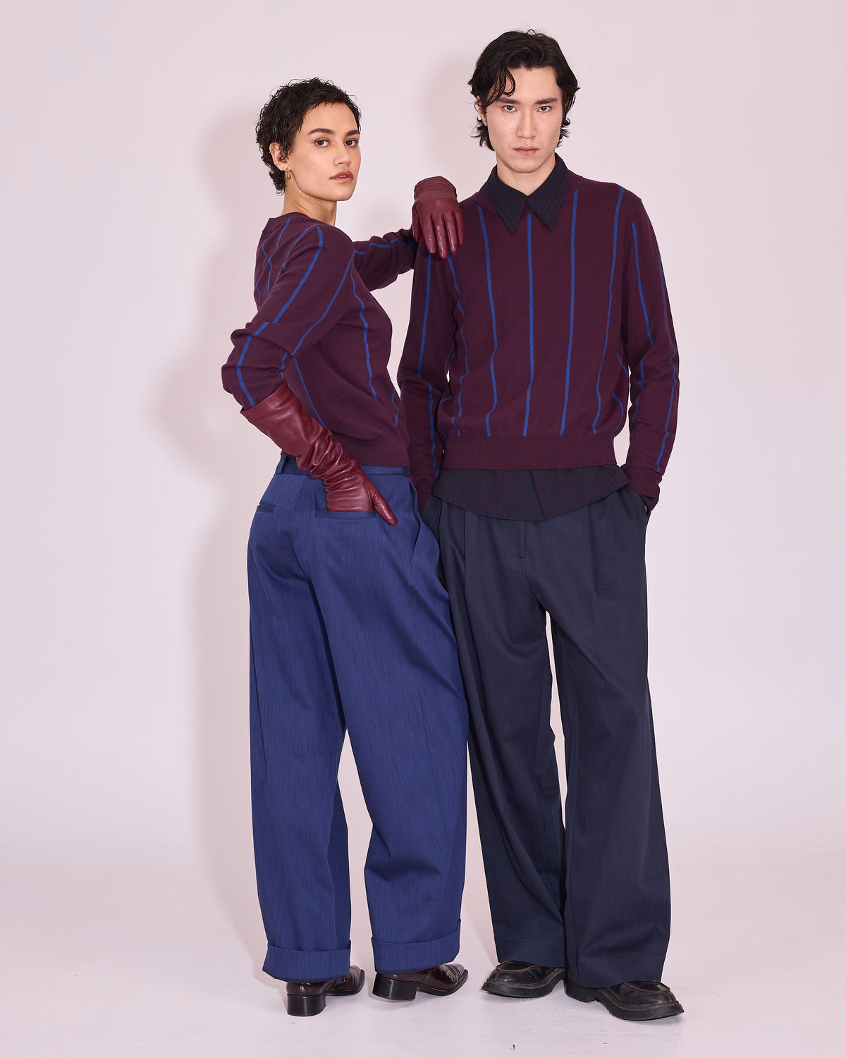Harpo broek in blue quartz