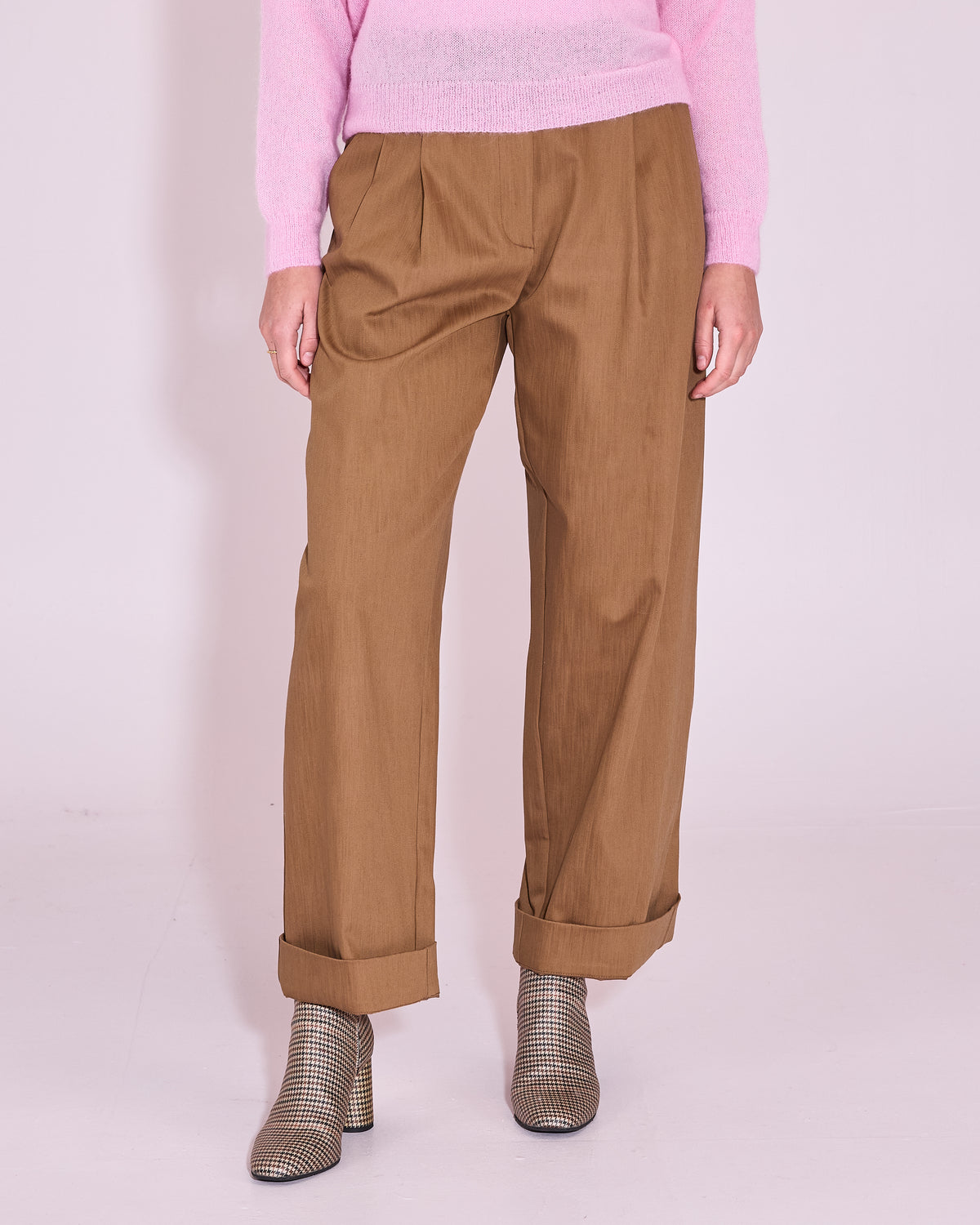 Harpo broek in bronze brown