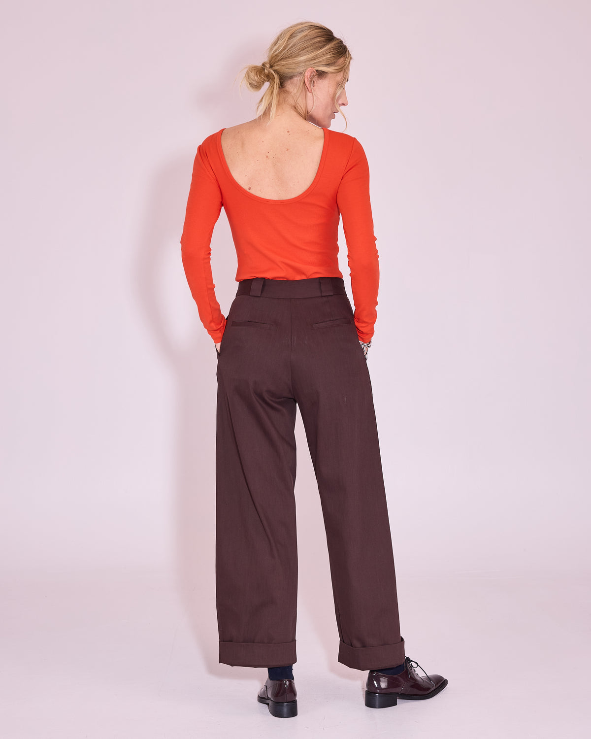 Harpo broek in dark chocolate