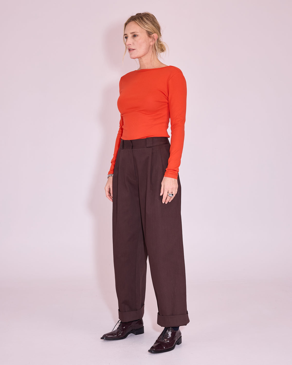 Harpo broek in dark chocolate