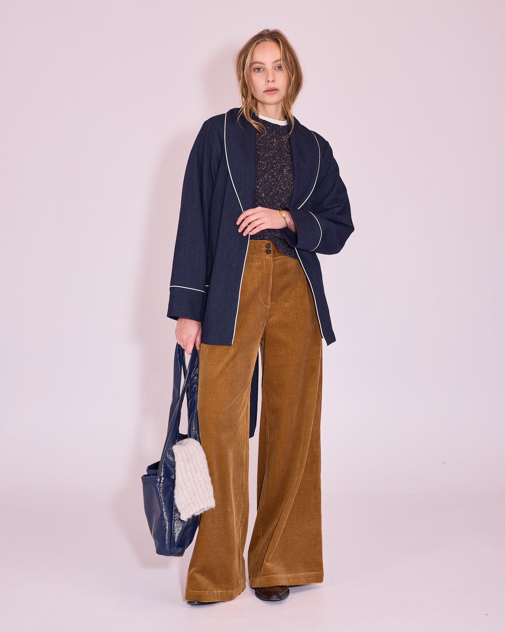 Edward broek in golden brown corduroy