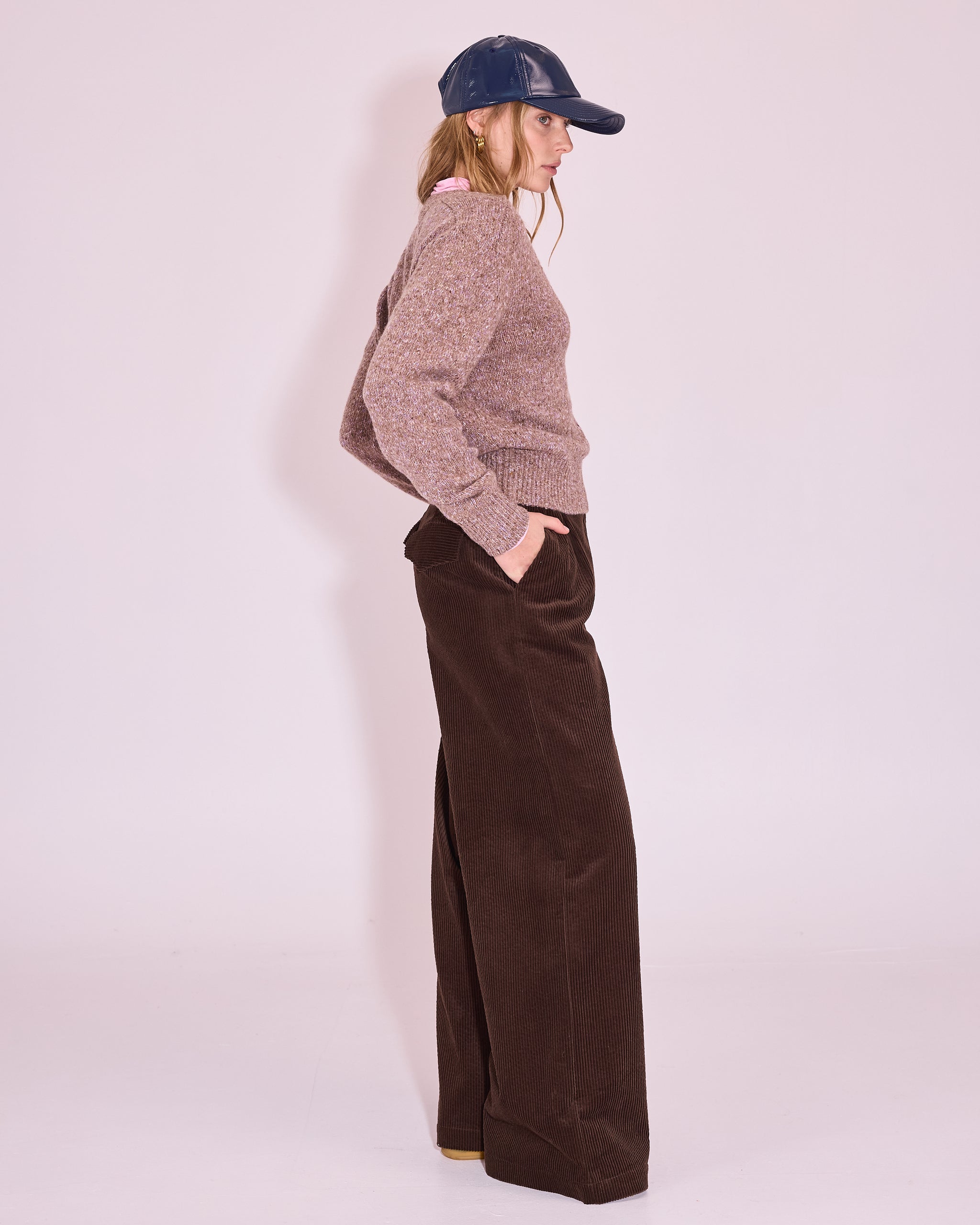 Edward broek in espresso corduroy