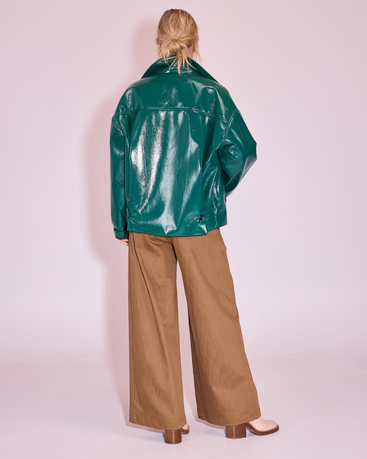 Guy broek in bronze brown
