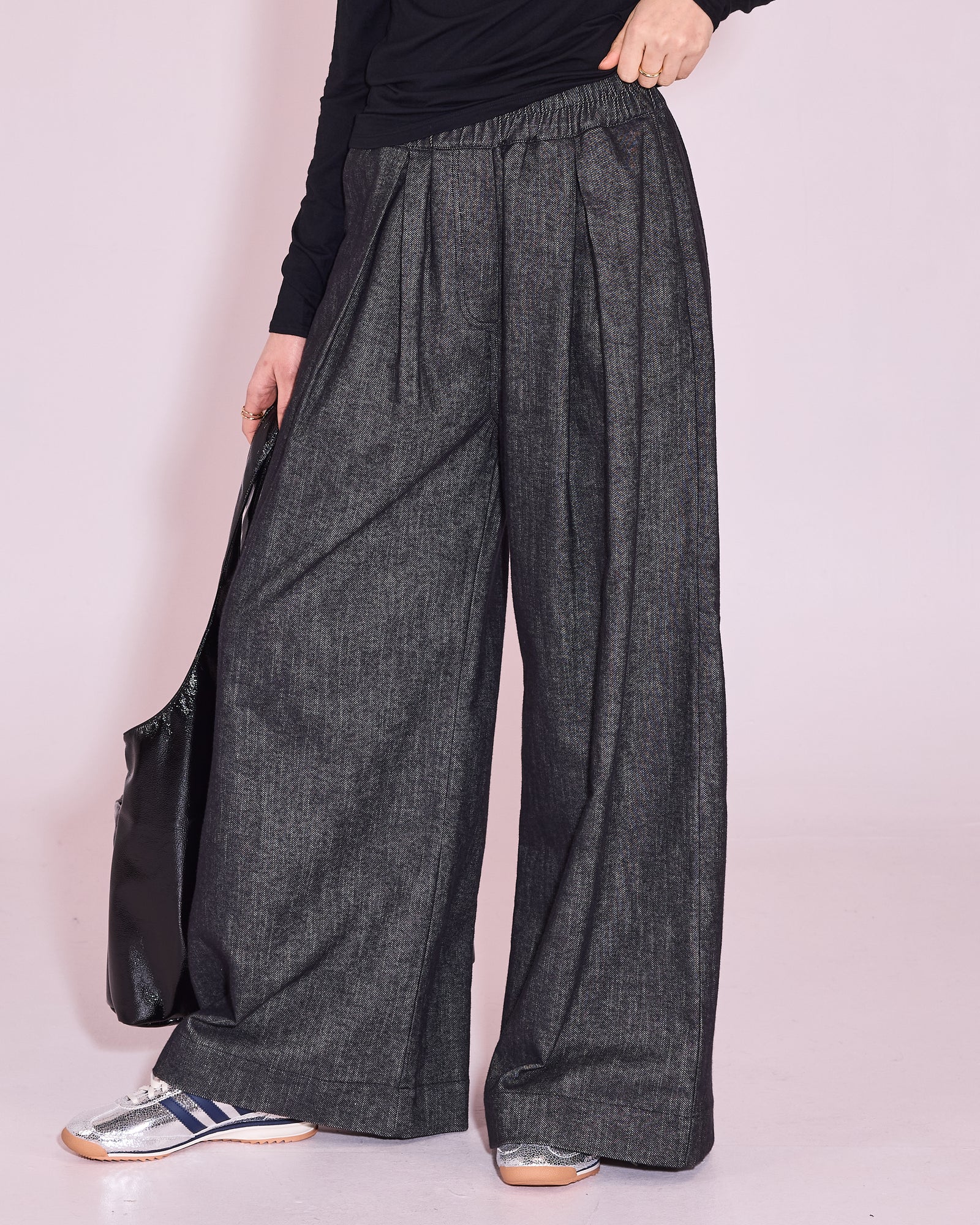 Freddy broek in antraciet gabardine