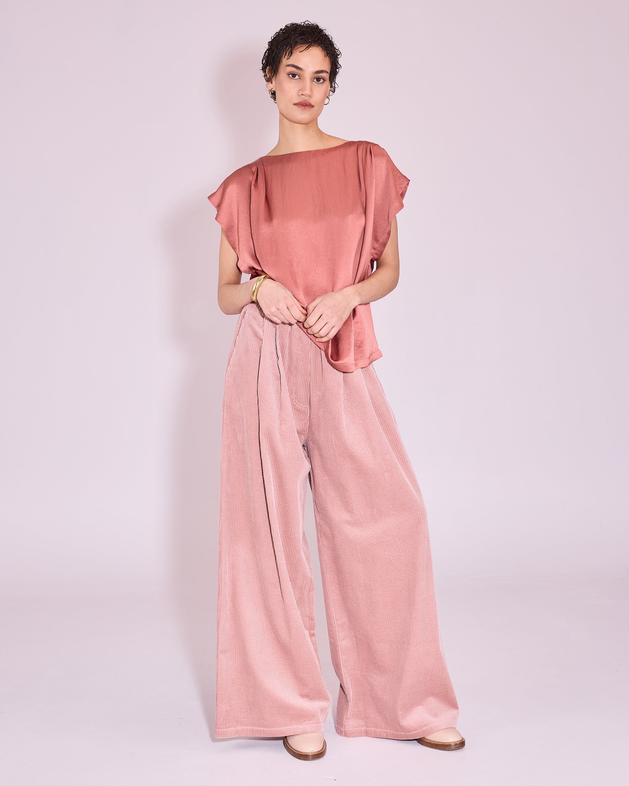 Hardy broek in old rose corduroy