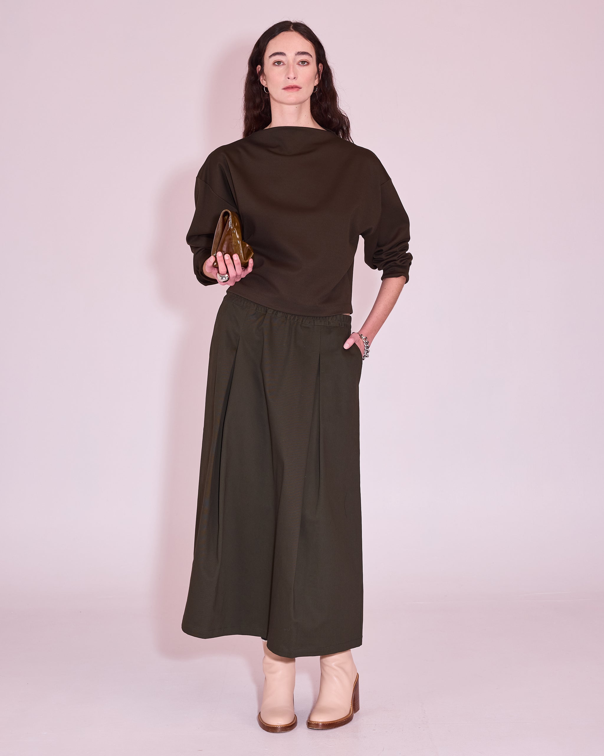 Joplin skirt in winter moss