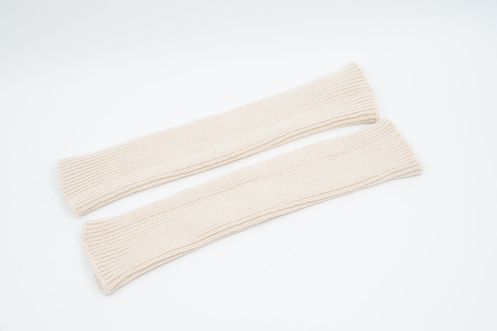 Warren cream leg and arm warmers