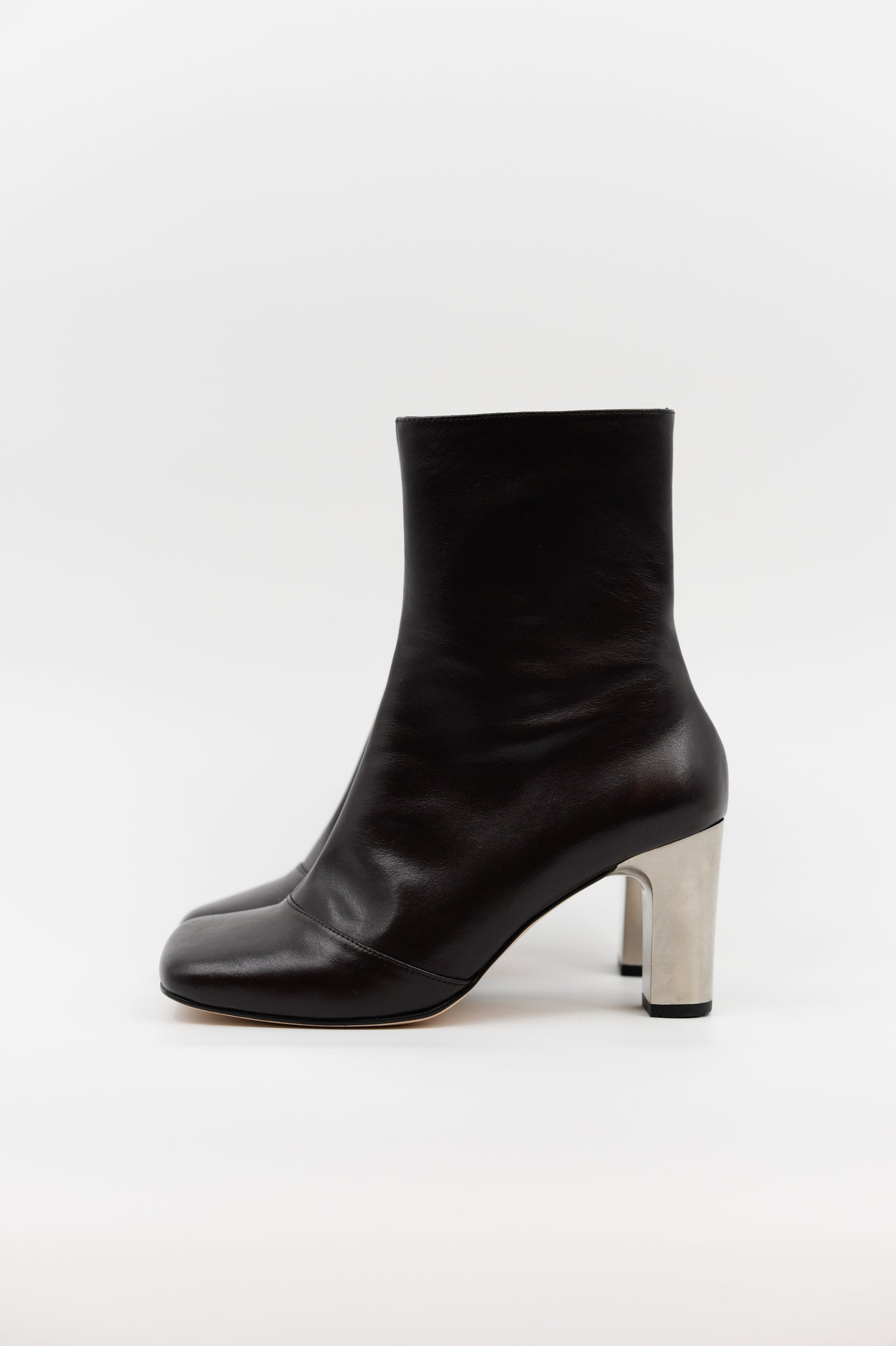 Eames bottine en chocolat foncé