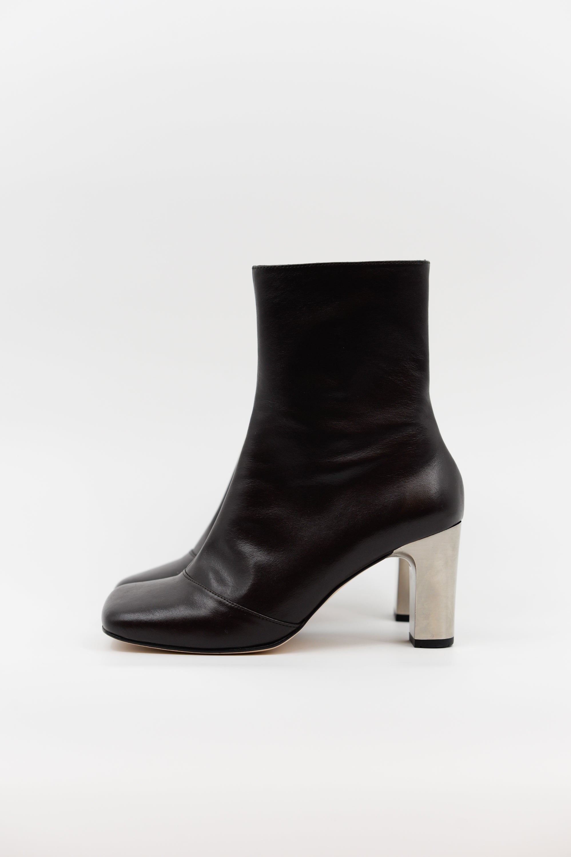 Eames bottine en chocolat foncé