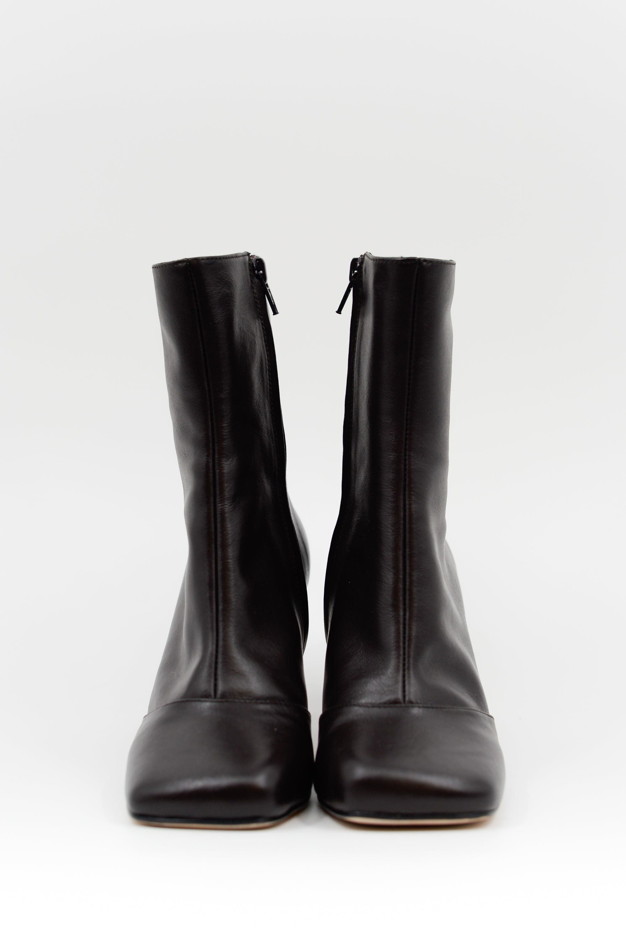 Eames bottine en chocolat foncé