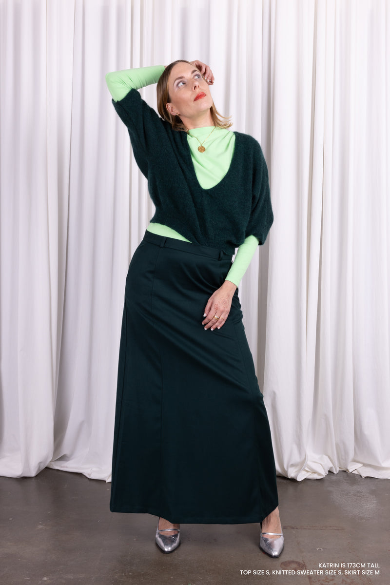 Elina long pine skirt