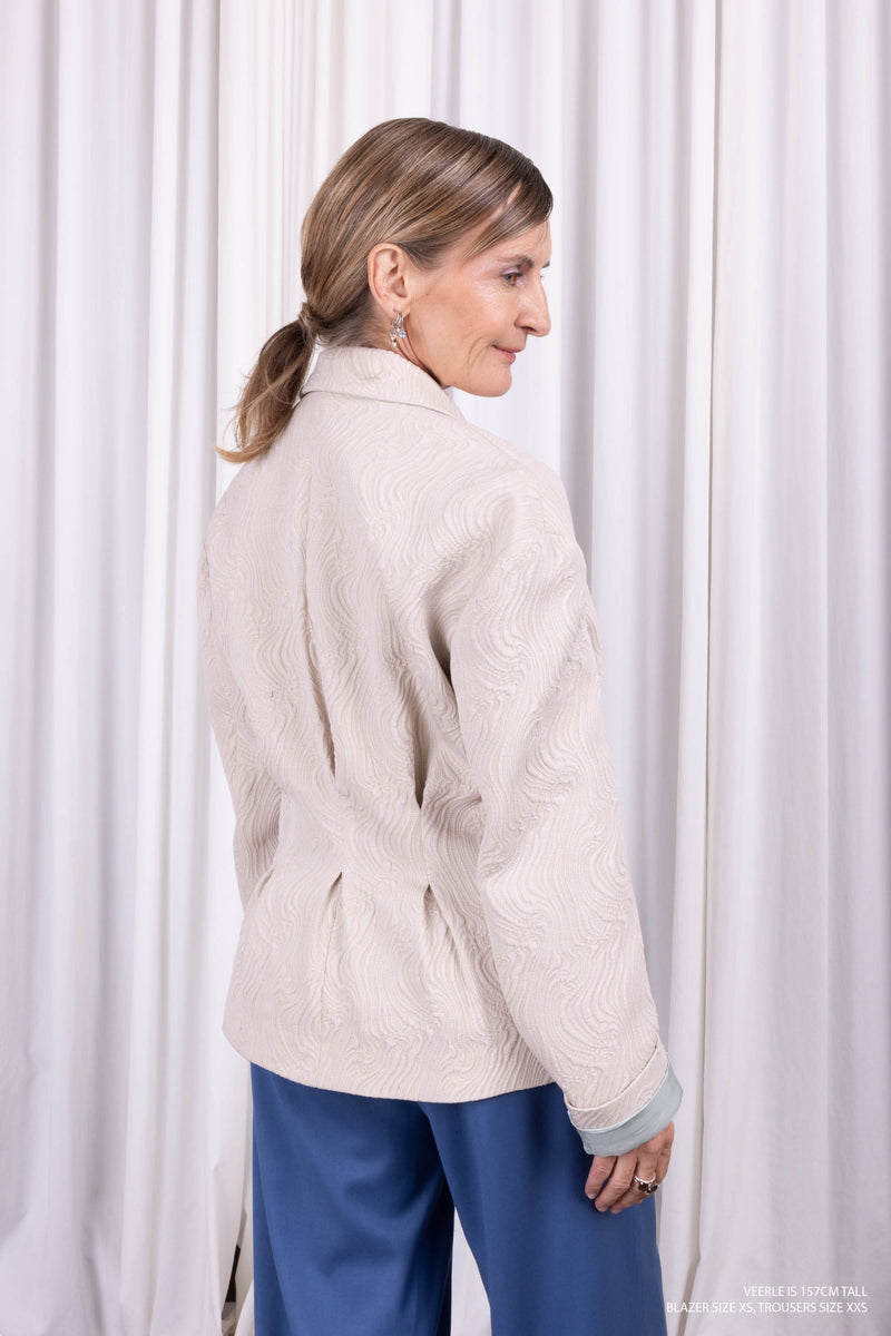 Diego blazer in chic creamy powder