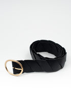 Black braided belt