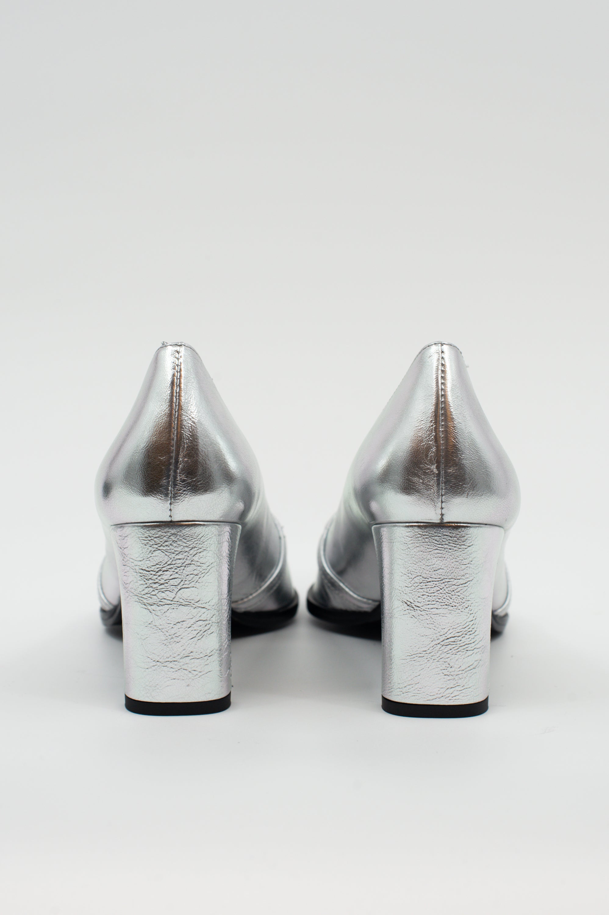 Silberner Pumps „Daggie“