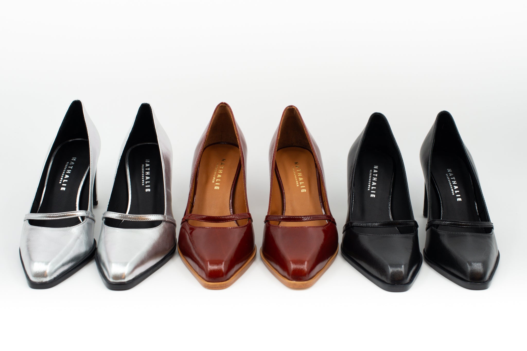 Silberner Pumps „Daggie“