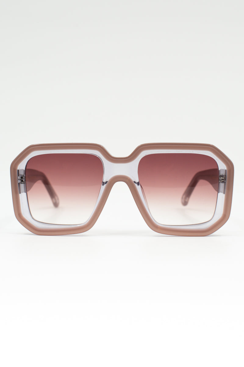 Onassis sunglasses taupe / pink