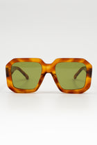 Onassis zonnebril in light tortoise /olive